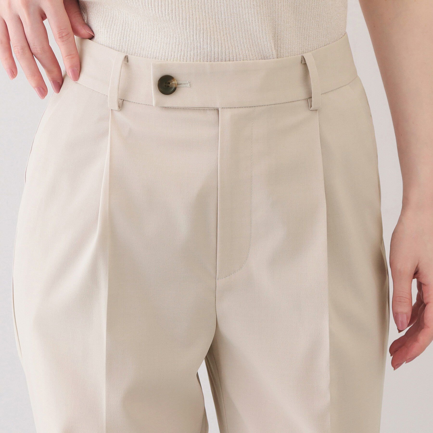 index「ストレッチテーパードパンツ/セットアップ対応可【洗濯機OK/接触冷感/吸水速乾/イージーアイロン】《」|その他|