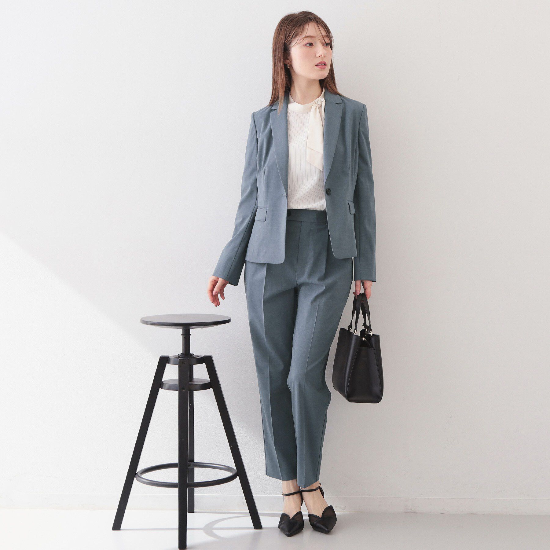 index「ストレッチテーパードパンツ/セットアップ対応可【洗濯機OK/接触冷感/吸水速乾/イージーアイロン】《」|その他|