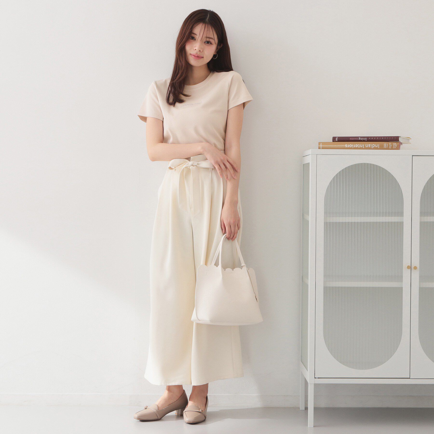 index「フロントロゴ刺繍Tシャツ【洗濯機OK・接触冷感・UVケア】」|Tシャツ・カットソー|