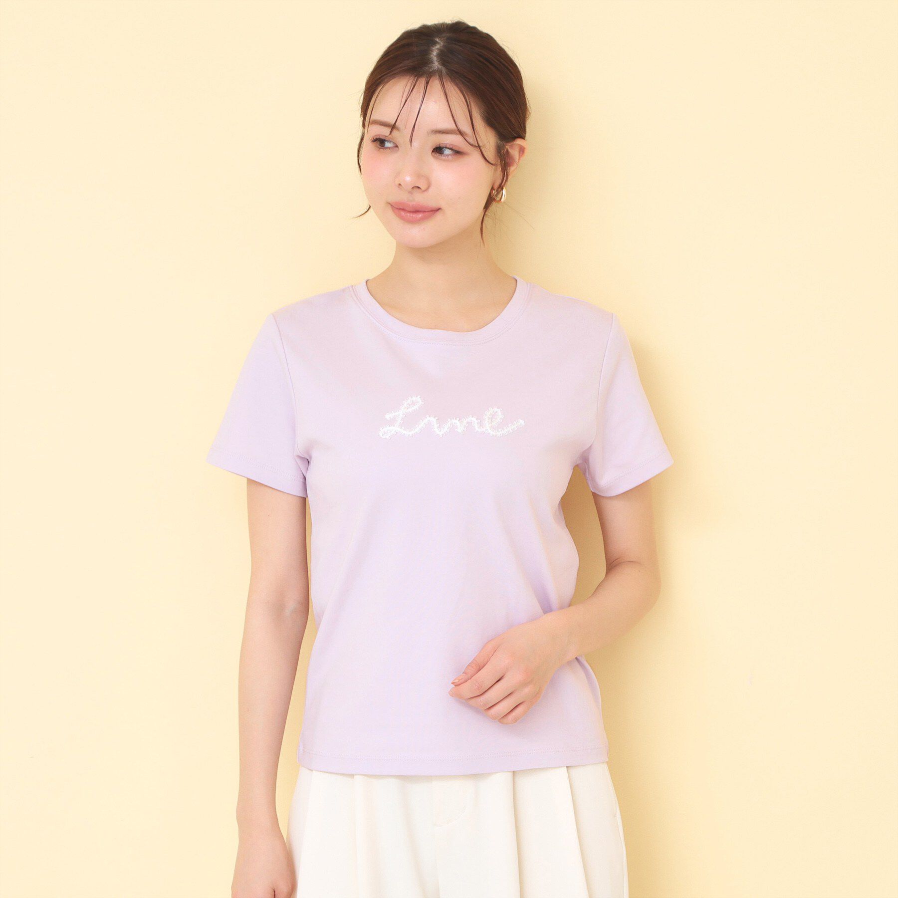 index「リボンテープロゴTシャツ【洗濯機OK／接触冷感／UVケア】」|Tシャツ・カットソー|