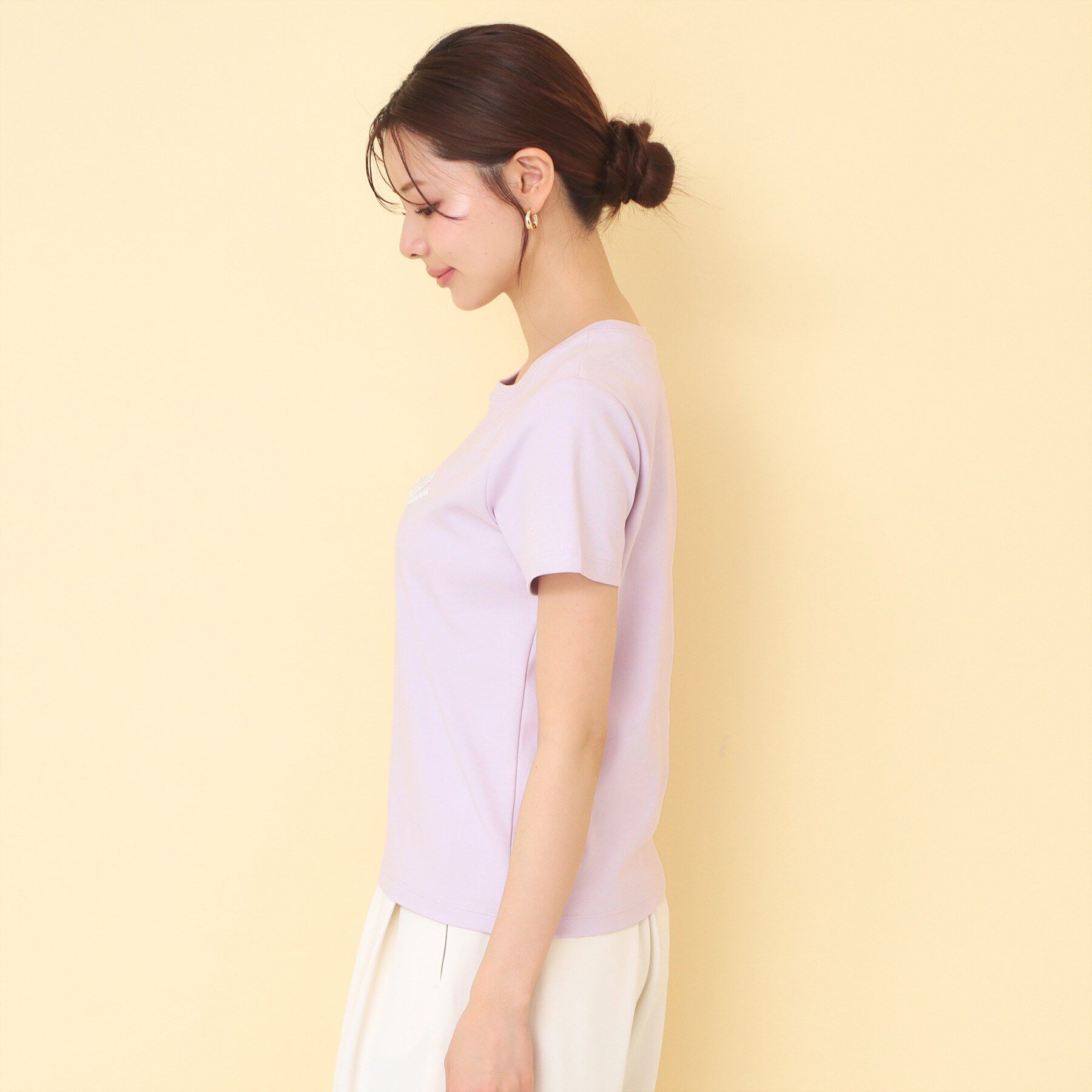 index「リボンテープロゴTシャツ【洗濯機OK／接触冷感／UVケア】」|Tシャツ・カットソー|