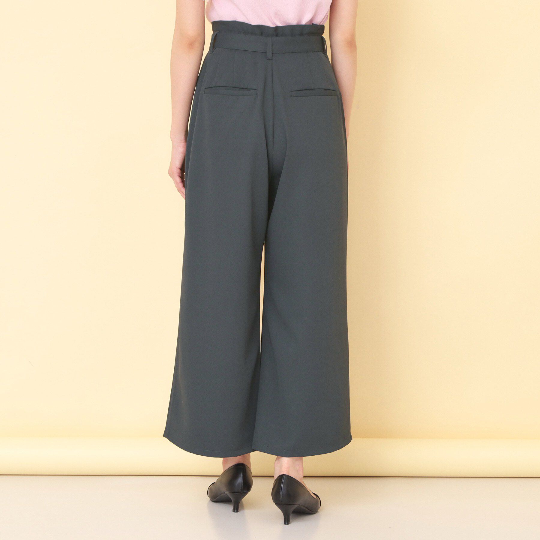 index「リボンベルト付カラーワイドパンツ【洗濯機OK】」|その他|