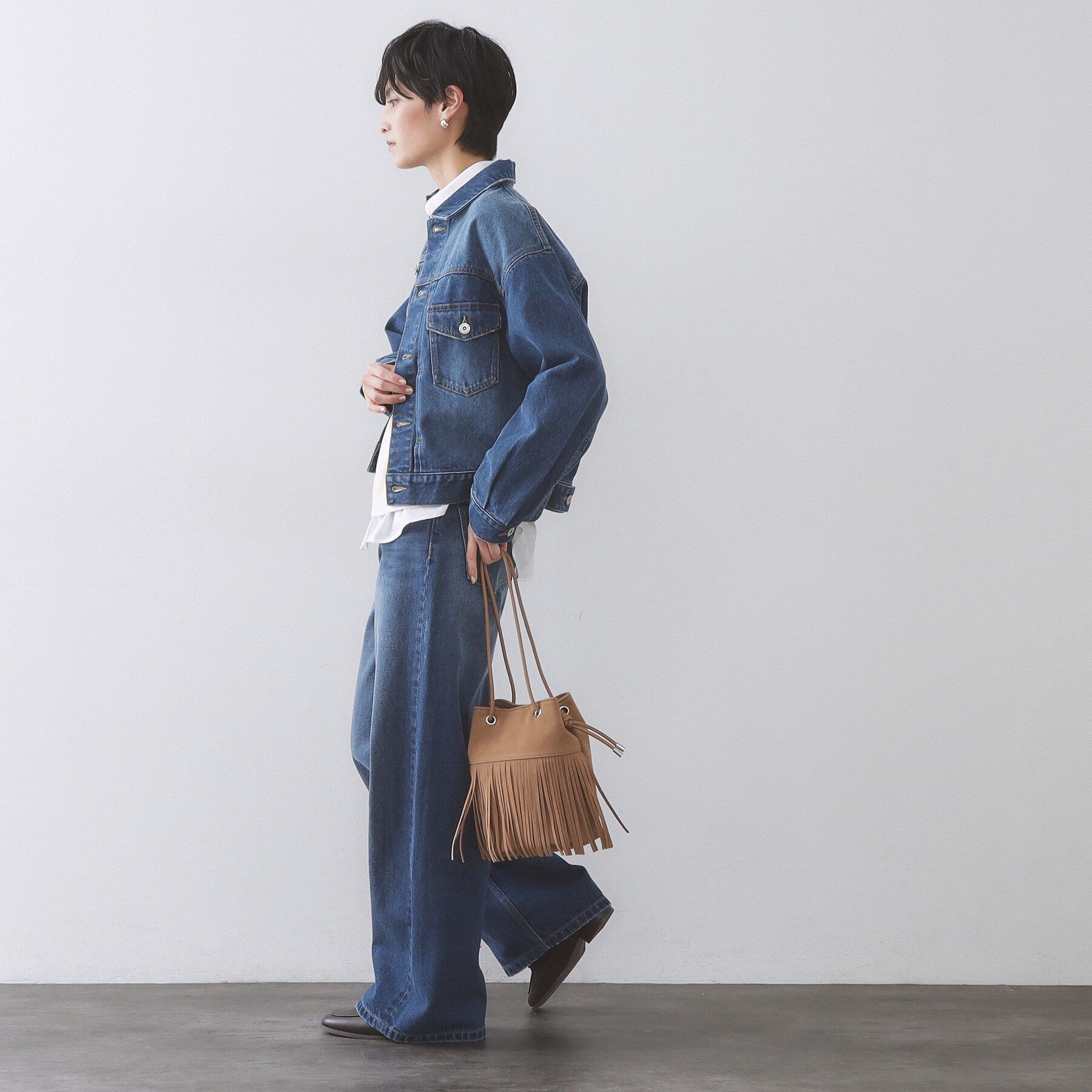 OPAQUE.CLIP「デニムジャケット【洗濯機OK】」|デニムジャケット|