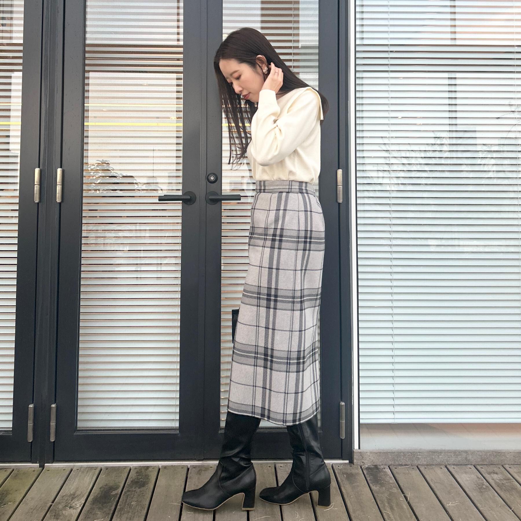 Couture broach「リボンカラーデザインニット」|ニット・セーター|