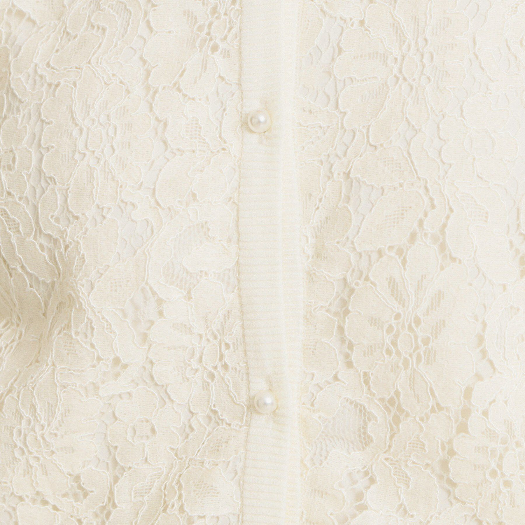 Couture broach「【洗える】コードレース カーディガン」|カーディガン|