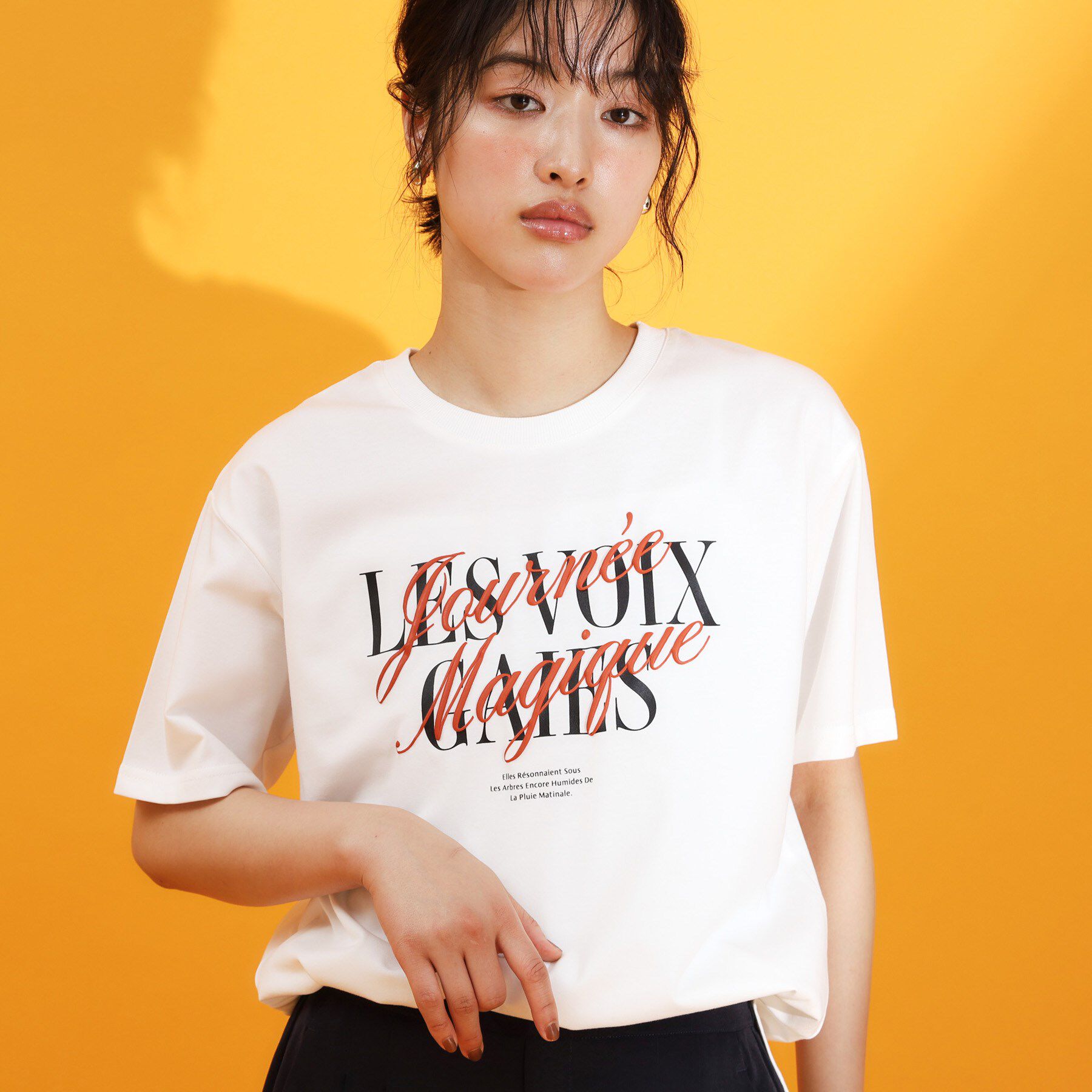 THE SHOP TK「フォトアソートTシャツ【接触冷感/UV/毛玉になりにくい/洗濯機OK】」|Tシャツ・カットソー|オフホワイト(003