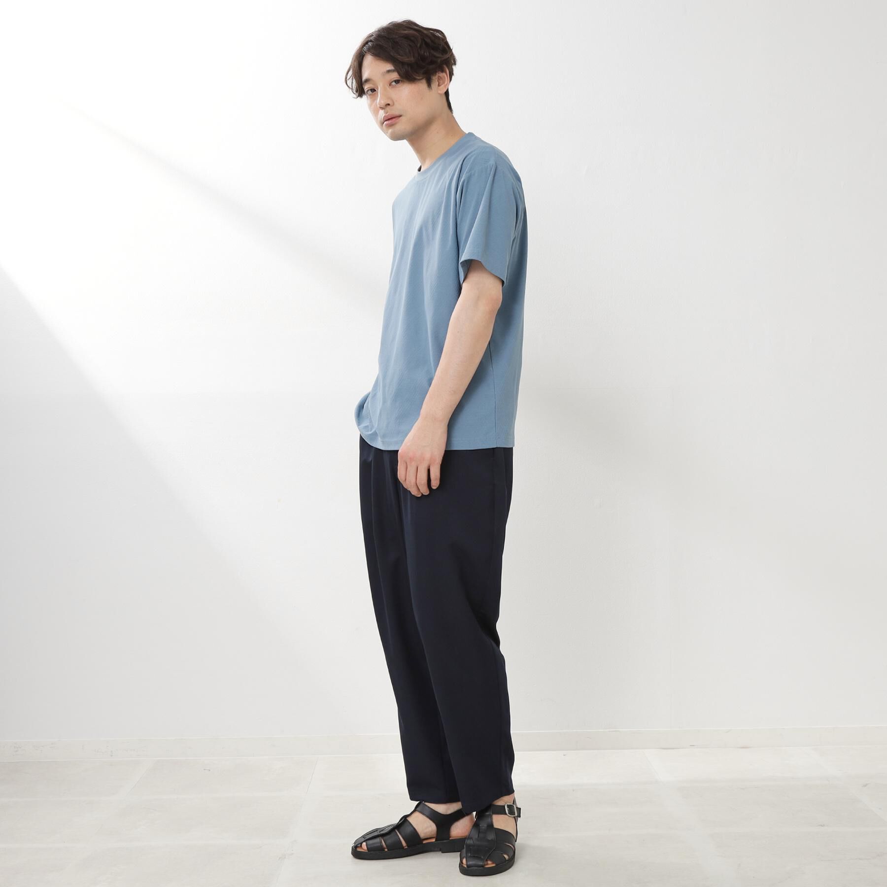 THE SHOP TK「パーフェクテックリンクス半袖Tシャツ 【接触冷感／吸水速乾／UVカット／洗濯機OK】」|Tシャツ・カットソー|