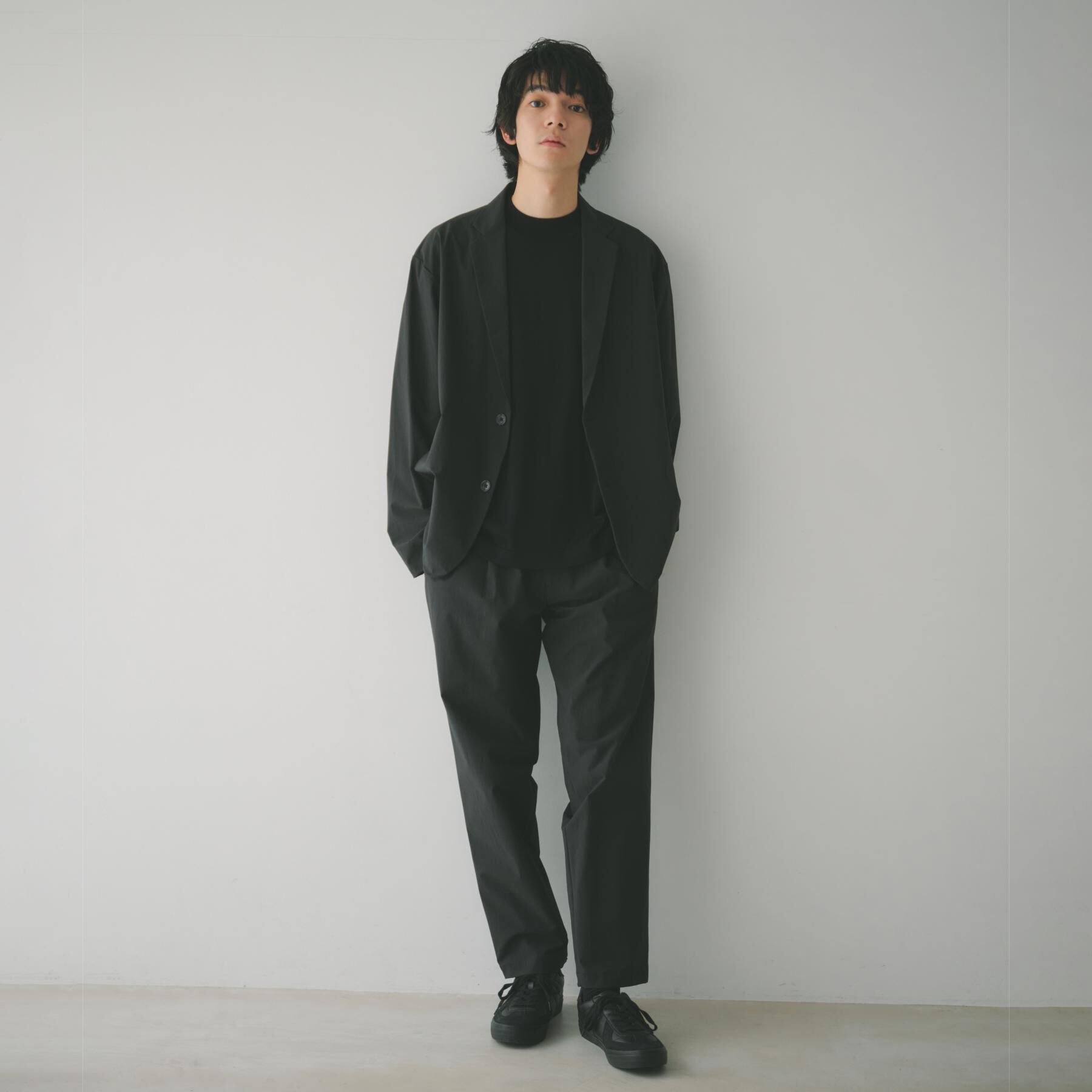 THE SHOP TK「《KURO》コーデュラナイロン ジャケット セットアップ可／防シワ／撥水／ストレッチ」|テーラードジャケット|