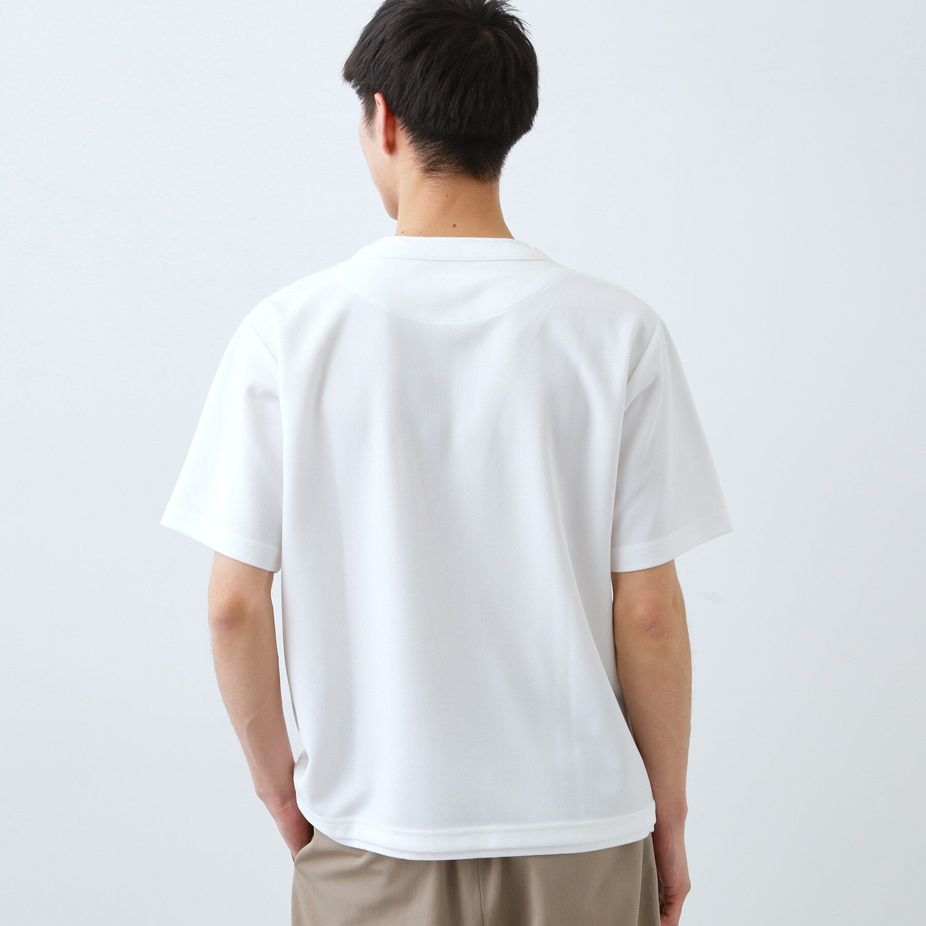 THE SHOP TK「【1枚でちゃんとして見える】ヘンリーネック レイヤード風 半袖Tシャツ 洗濯機OK」|Tシャツ・カットソー|