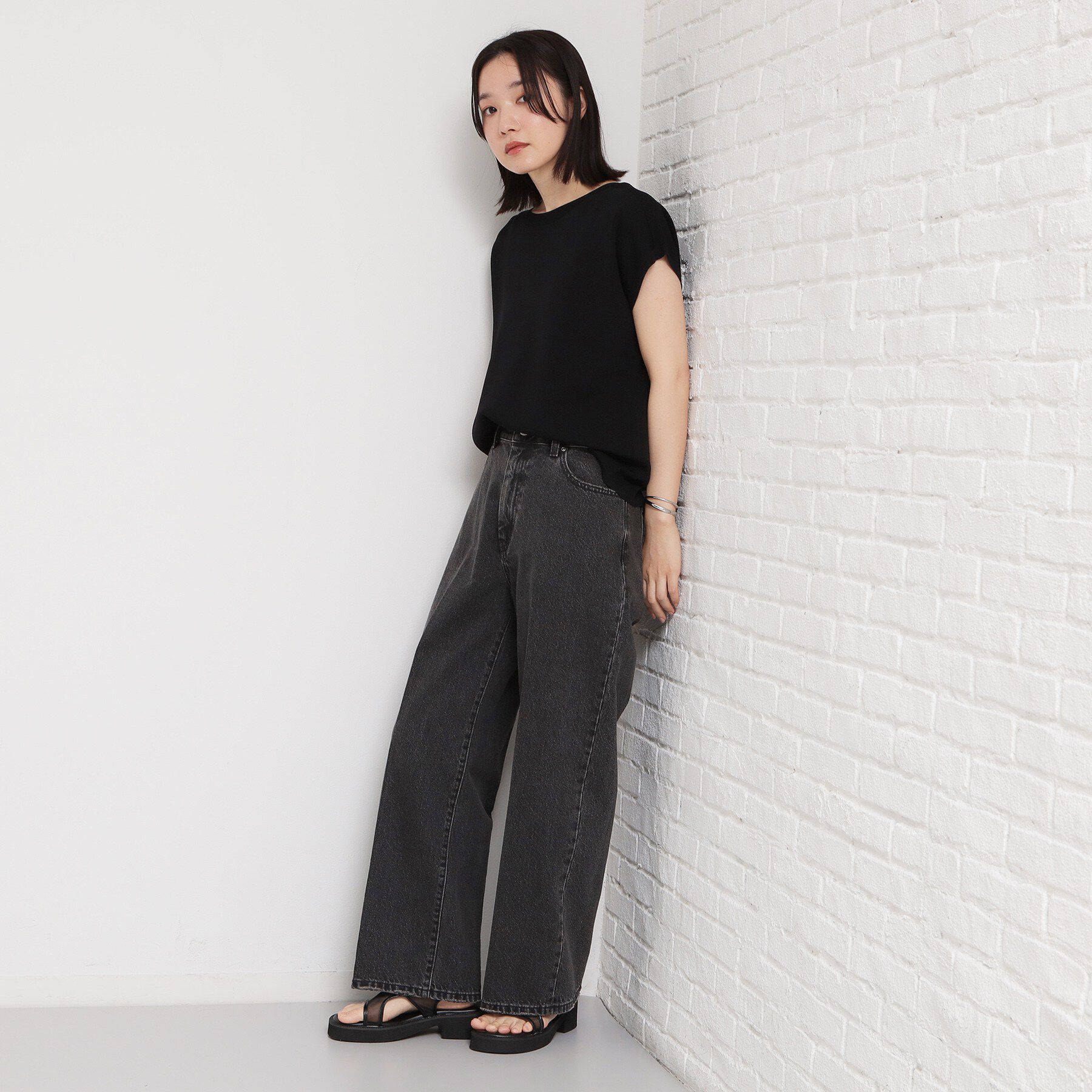 THE SHOP TK「【ひんやりタッチ】多機能フレンチプルオーバー 洗濯機OK/UVケア/毛玉になりにくい」|ニット・セーター|