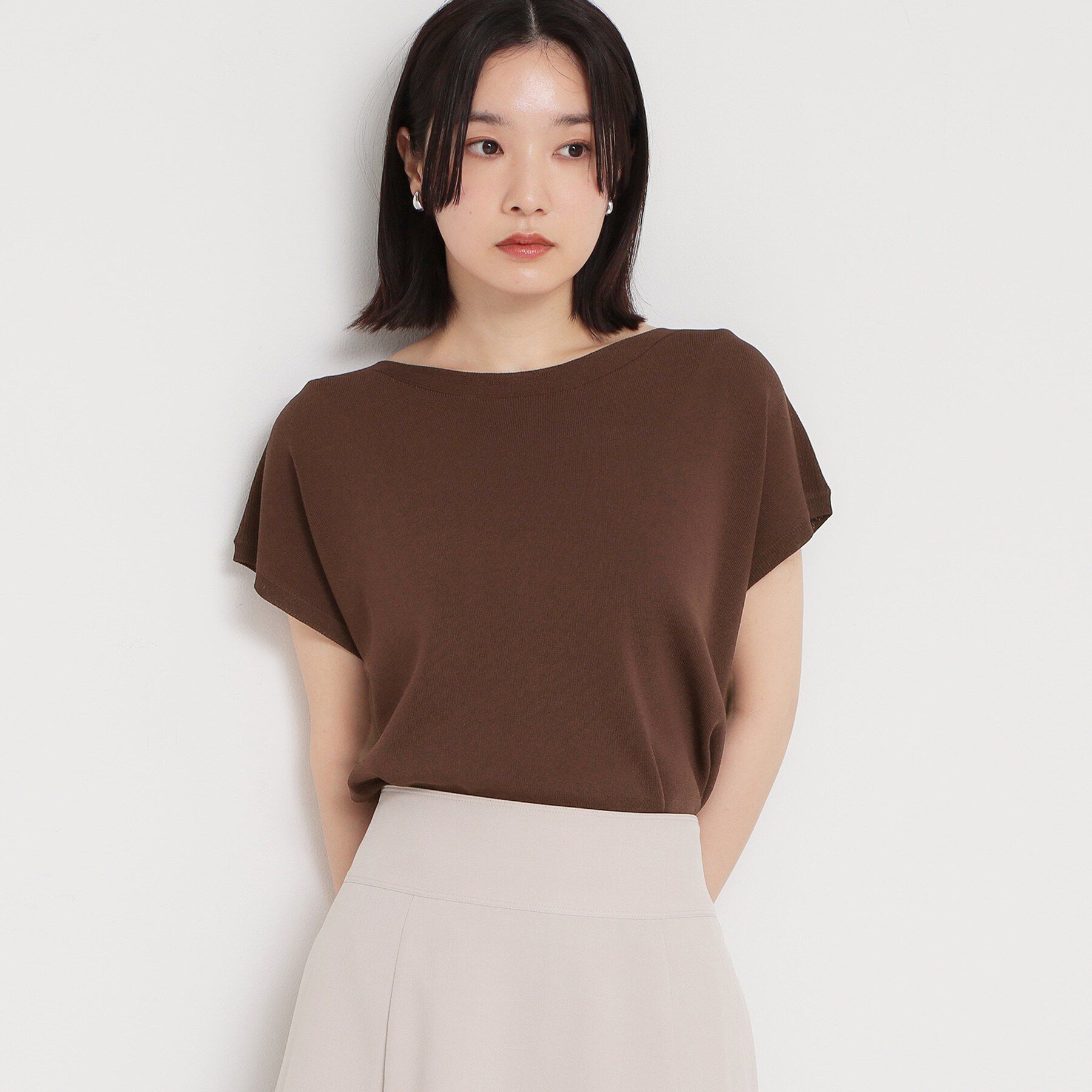 THE SHOP TK「【ひんやりタッチ】多機能フレンチプルオーバー 洗濯機OK/UVケア/毛玉になりにくい」|ニット・セーター|