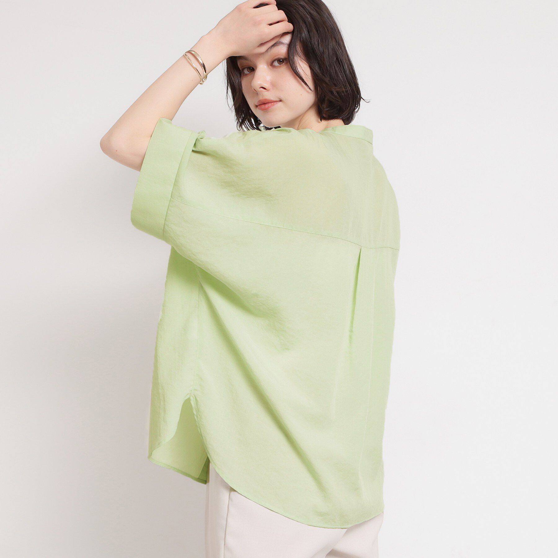 THE SHOP TK「【体型カバー】さらっと快適 ドルマンブラウス」|シャツ・ブラウス|