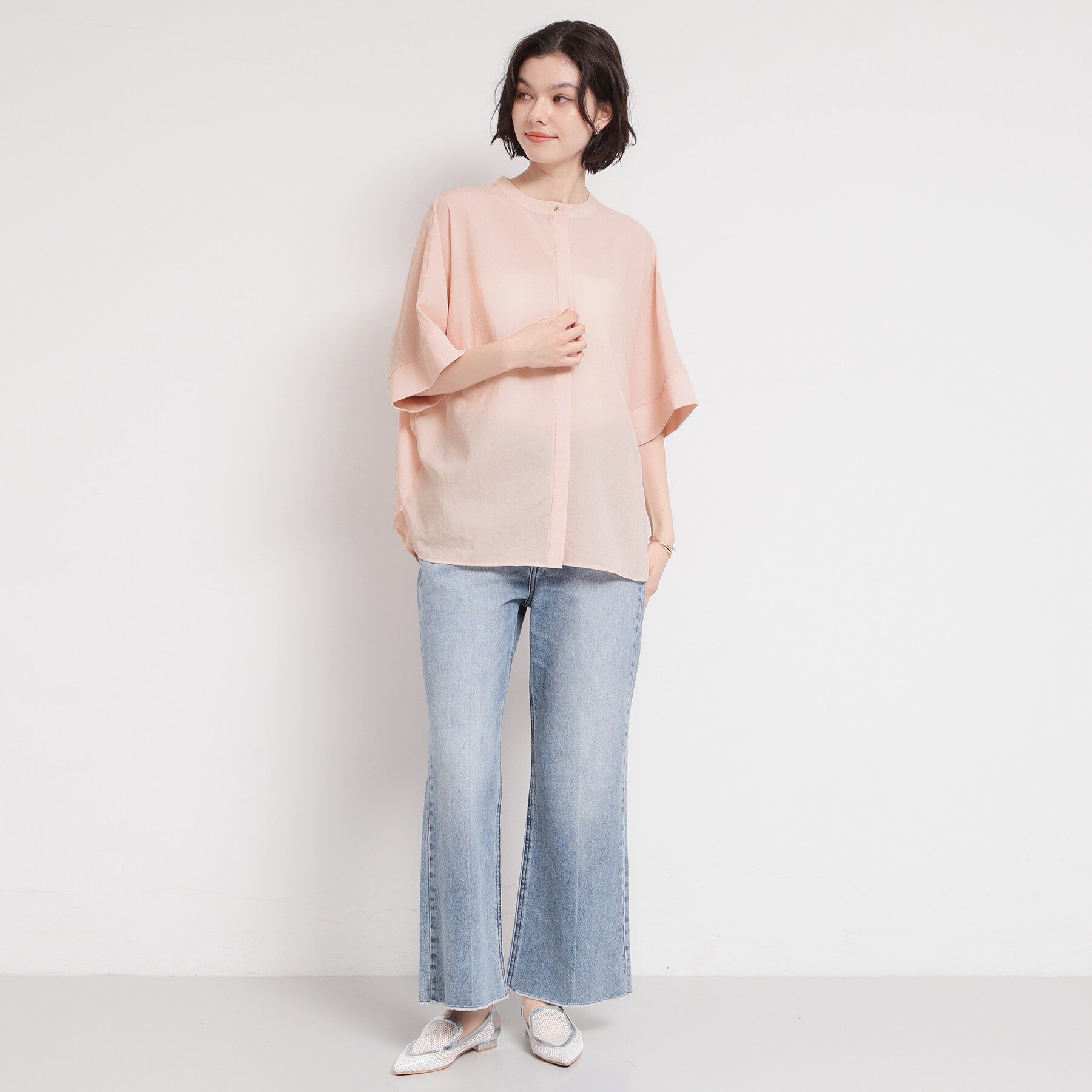 THE SHOP TK「【体型カバー】さらっと快適 ドルマンブラウス」|シャツ・ブラウス|