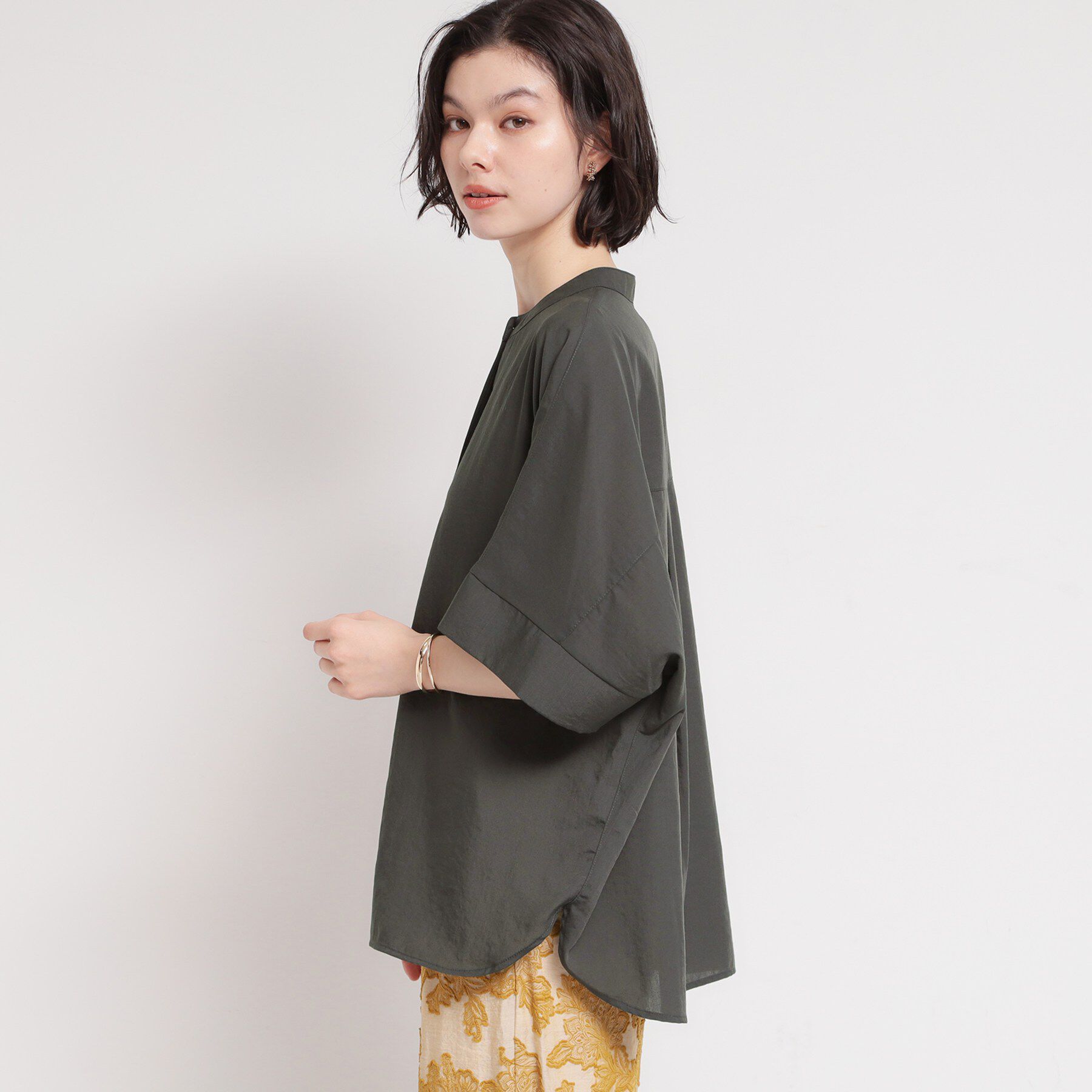 THE SHOP TK「【体型カバー】さらっと快適 ドルマンブラウス」|シャツ・ブラウス|