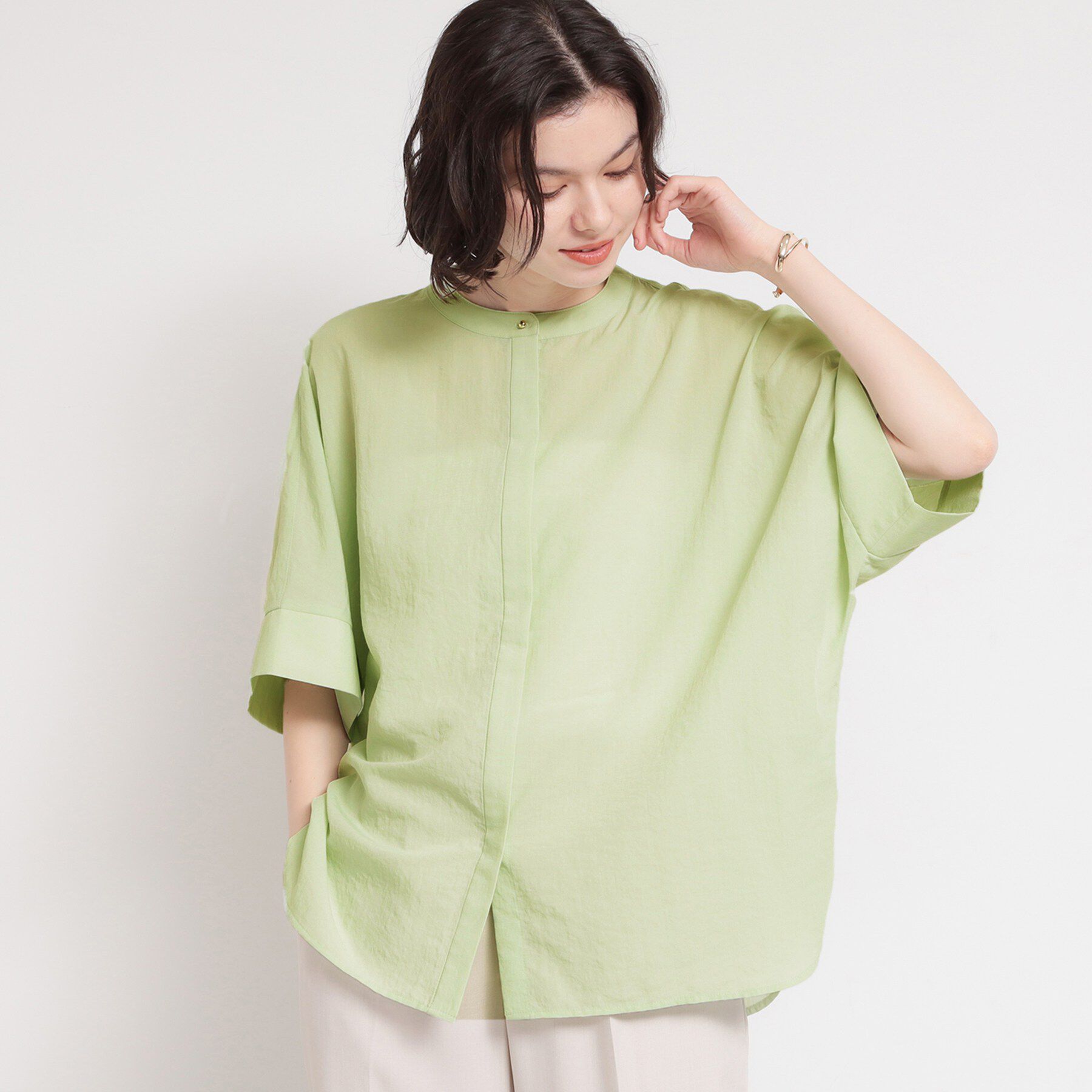 THE SHOP TK「【体型カバー】さらっと快適 ドルマンブラウス」|シャツ・ブラウス|