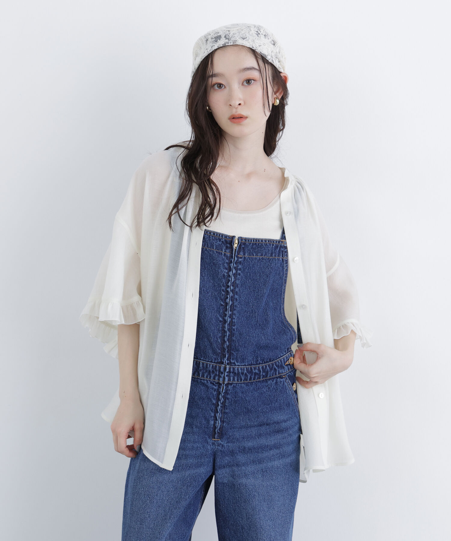  「〈N.〉バタフライスリーブブラウス」|シャツ・ブラウス|オフホワイト1