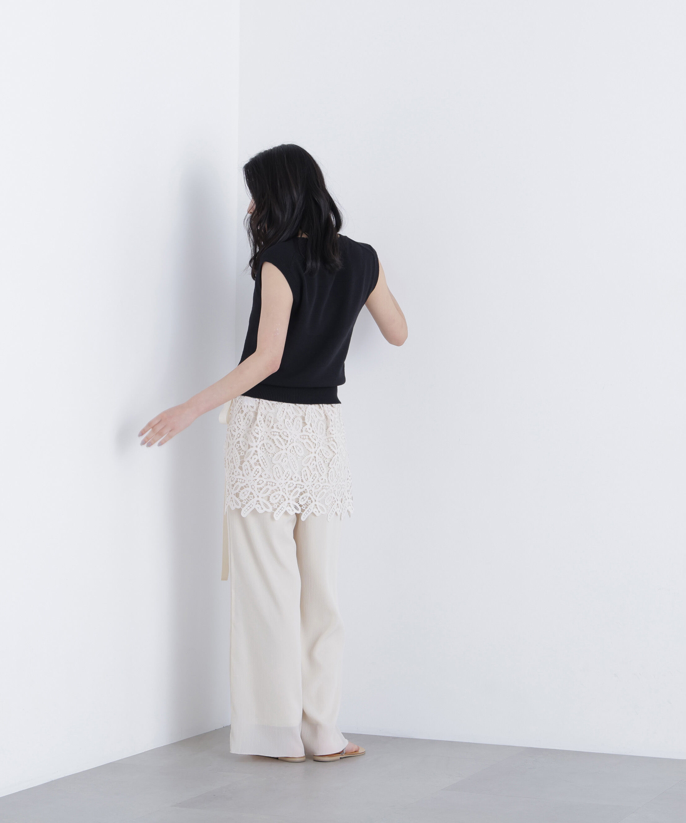  「ノースリーブリラクシーニット」|ニット・セーター|