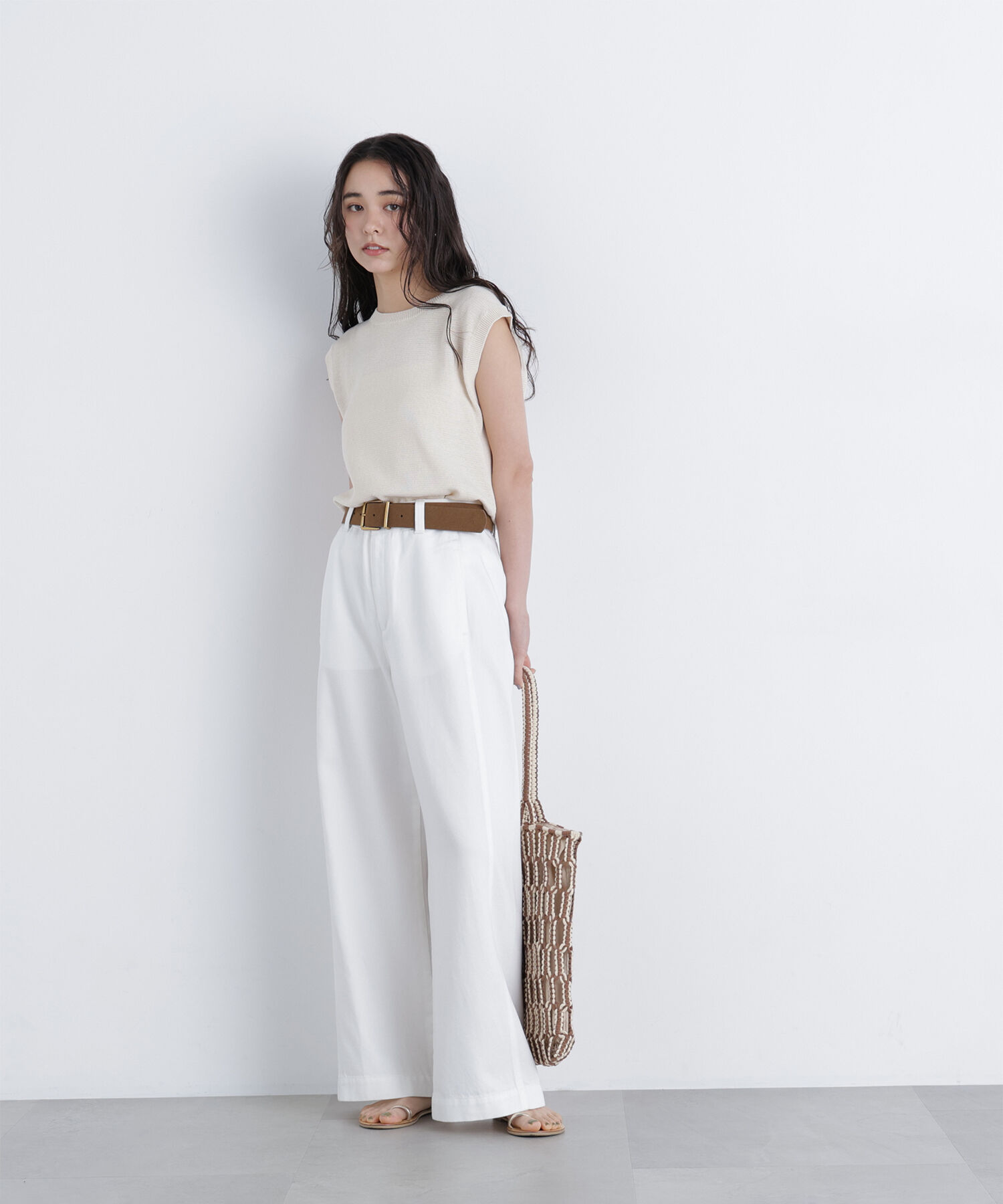  「ノースリーブリラクシーニット」|ニット・セーター|