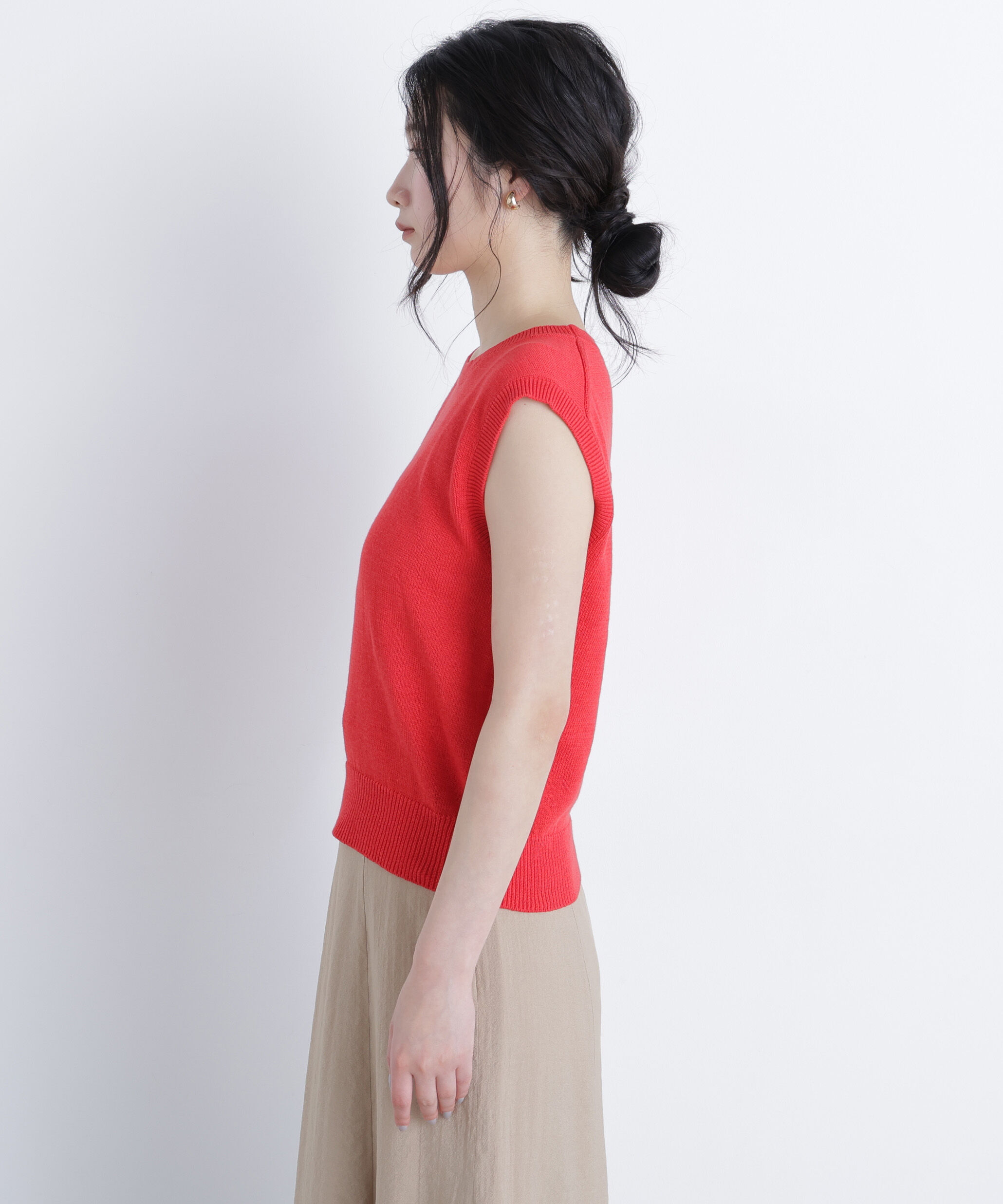  「ノースリーブリラクシーニット」|ニット・セーター|