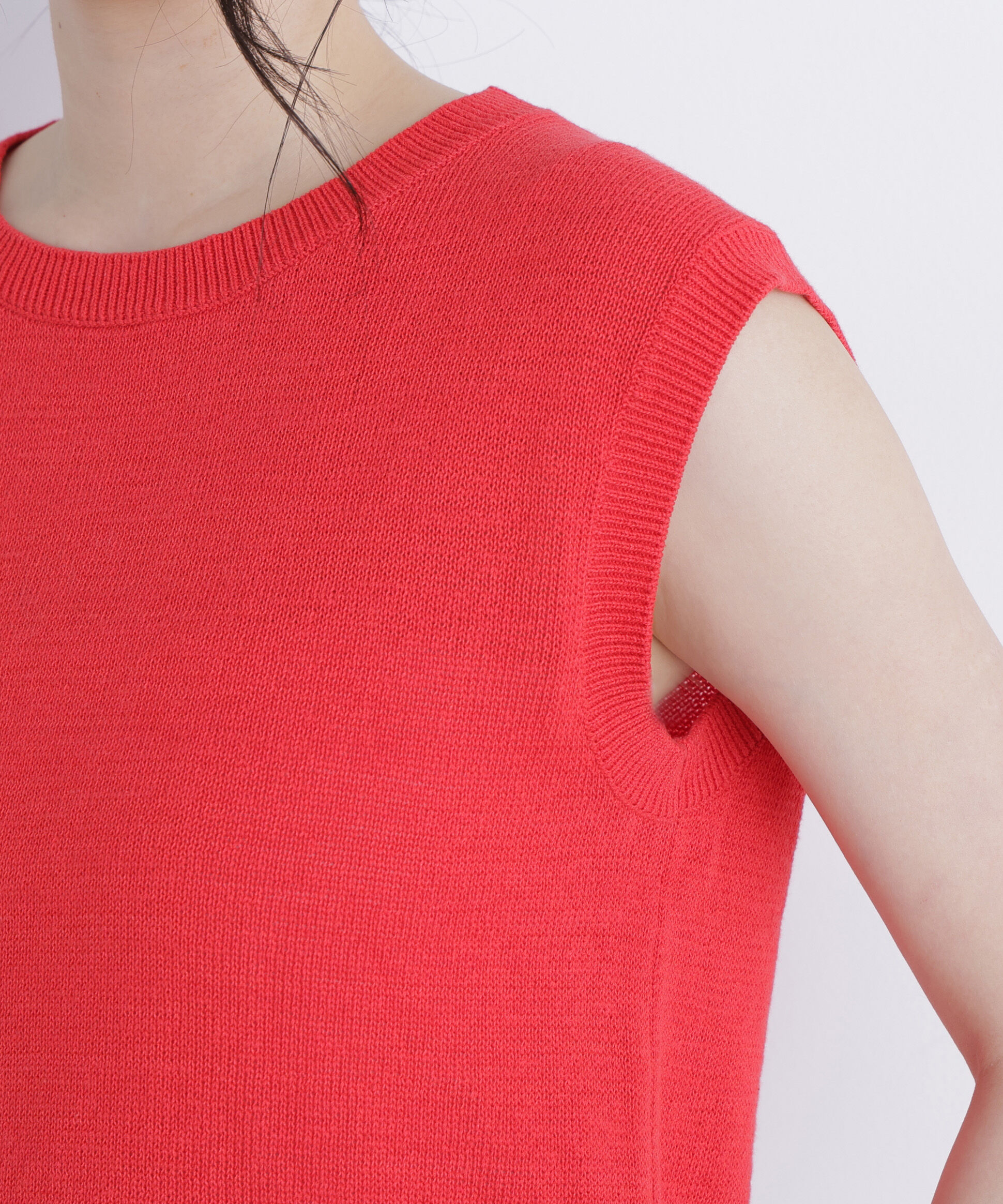  「ノースリーブリラクシーニット」|ニット・セーター|