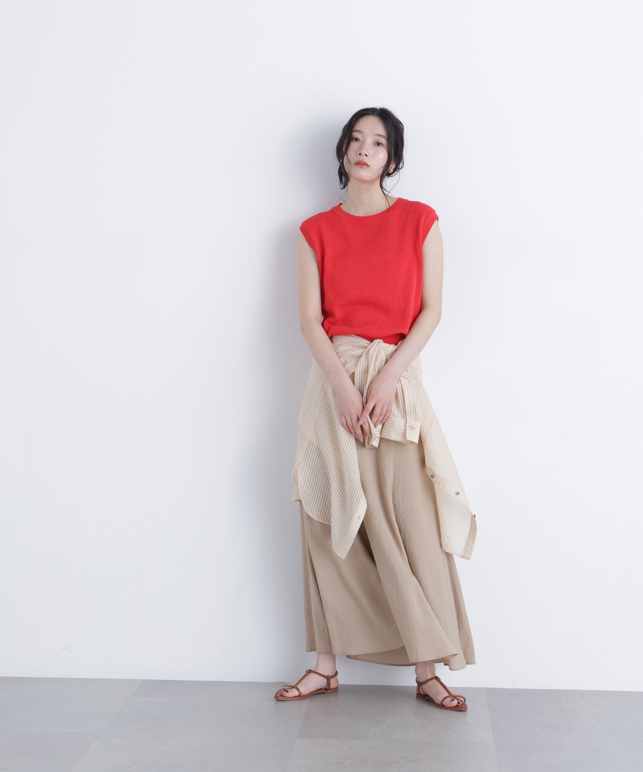  「ノースリーブリラクシーニット」|ニット・セーター|