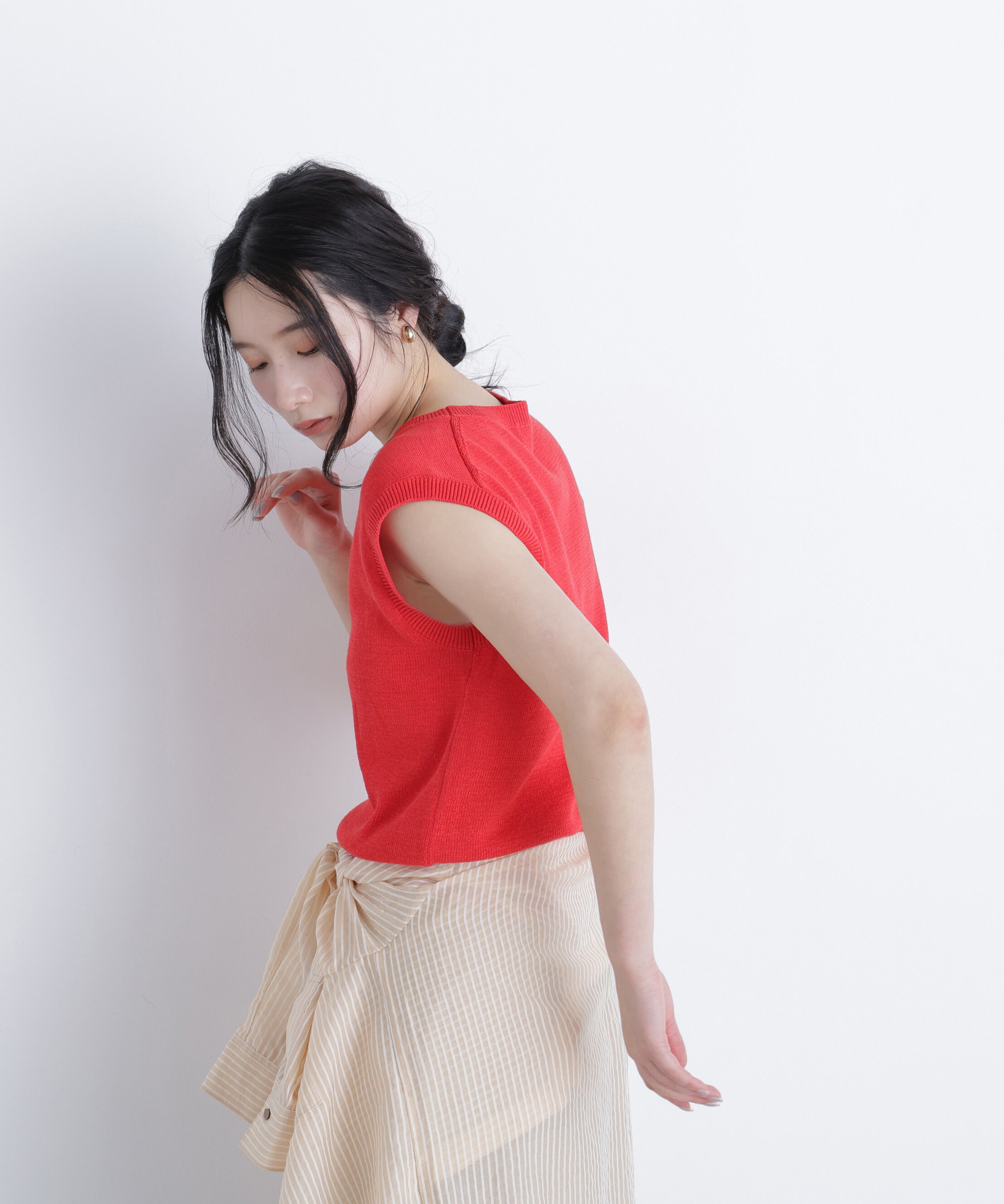  「ノースリーブリラクシーニット」|ニット・セーター|