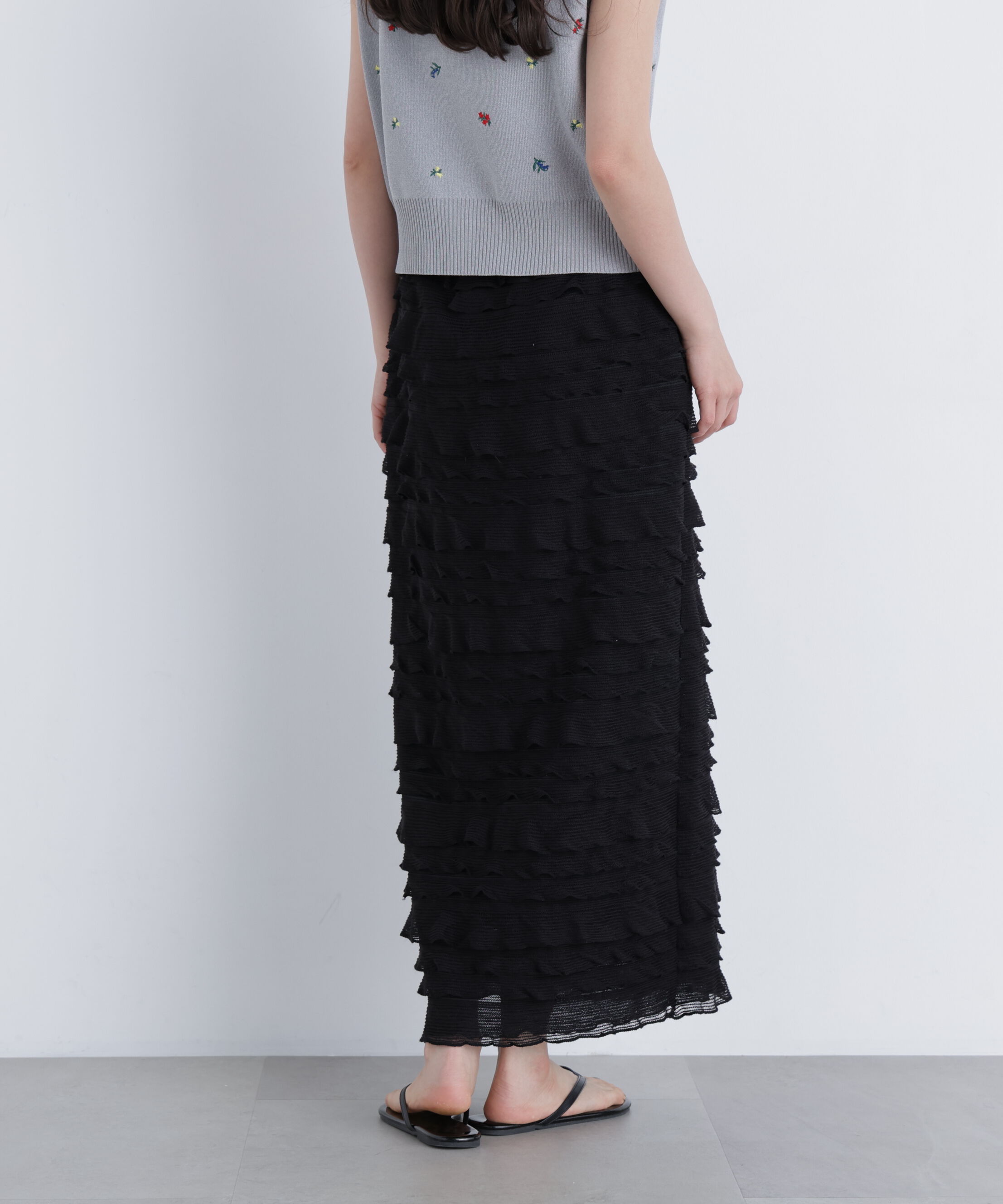  「フリルティアードナロースカート」|スカート|