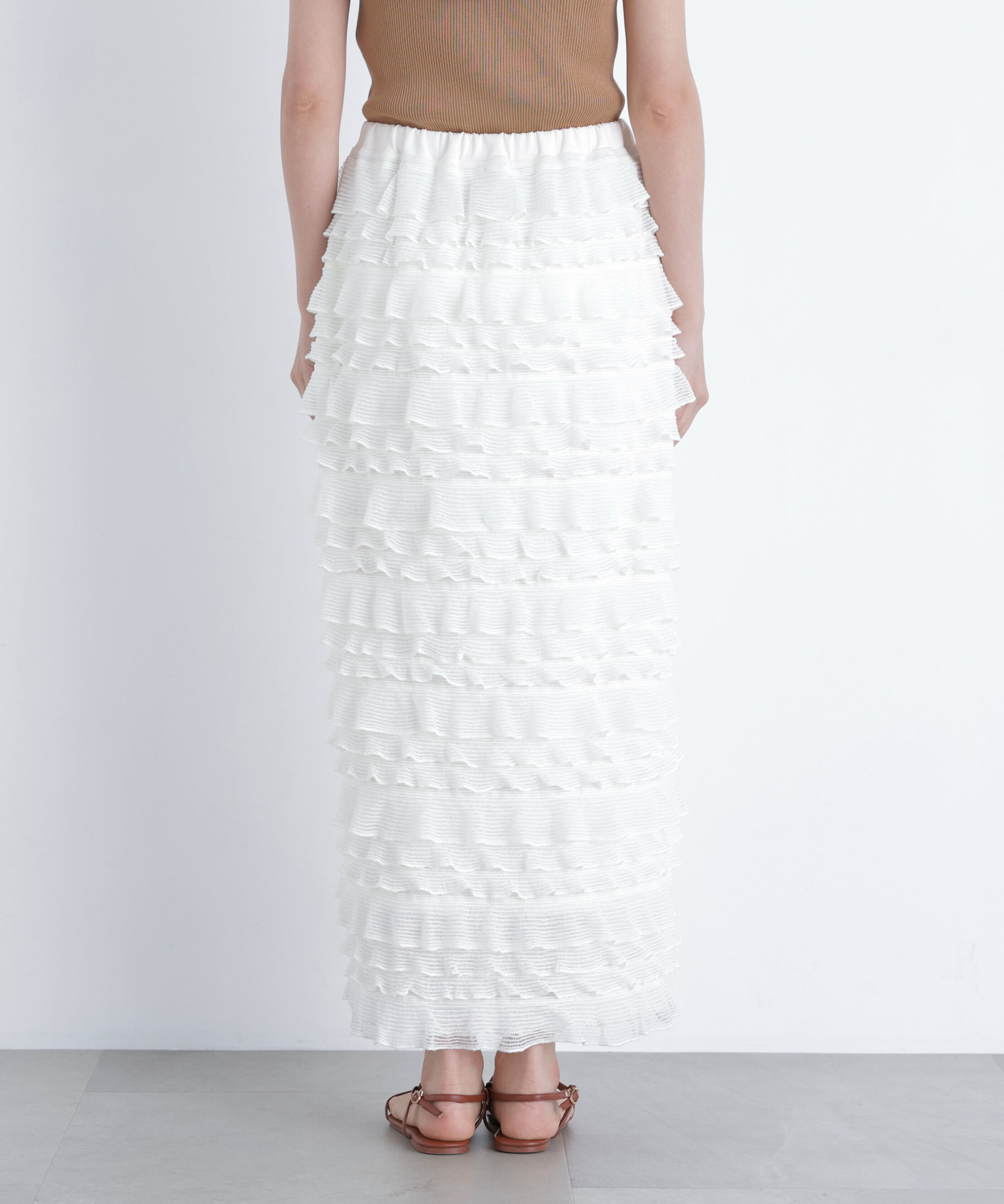  「フリルティアードナロースカート」|スカート|