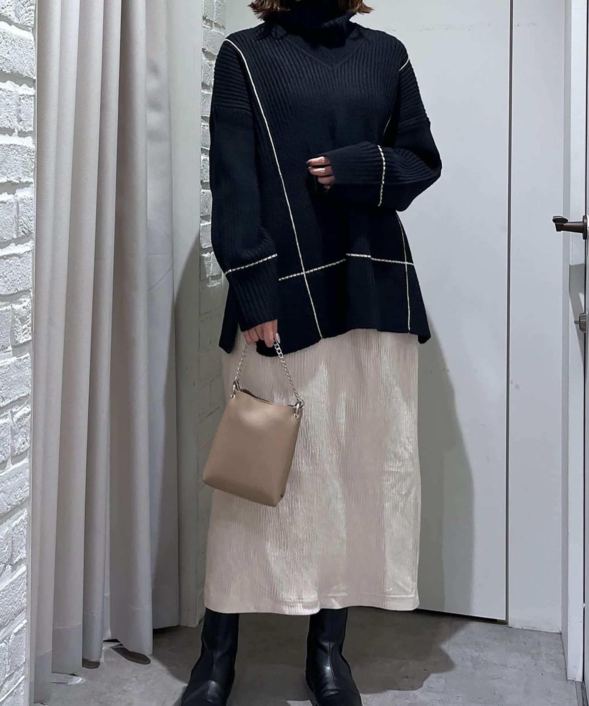  「2Wayネックウォーマー付きニット」|ニット・セーター|