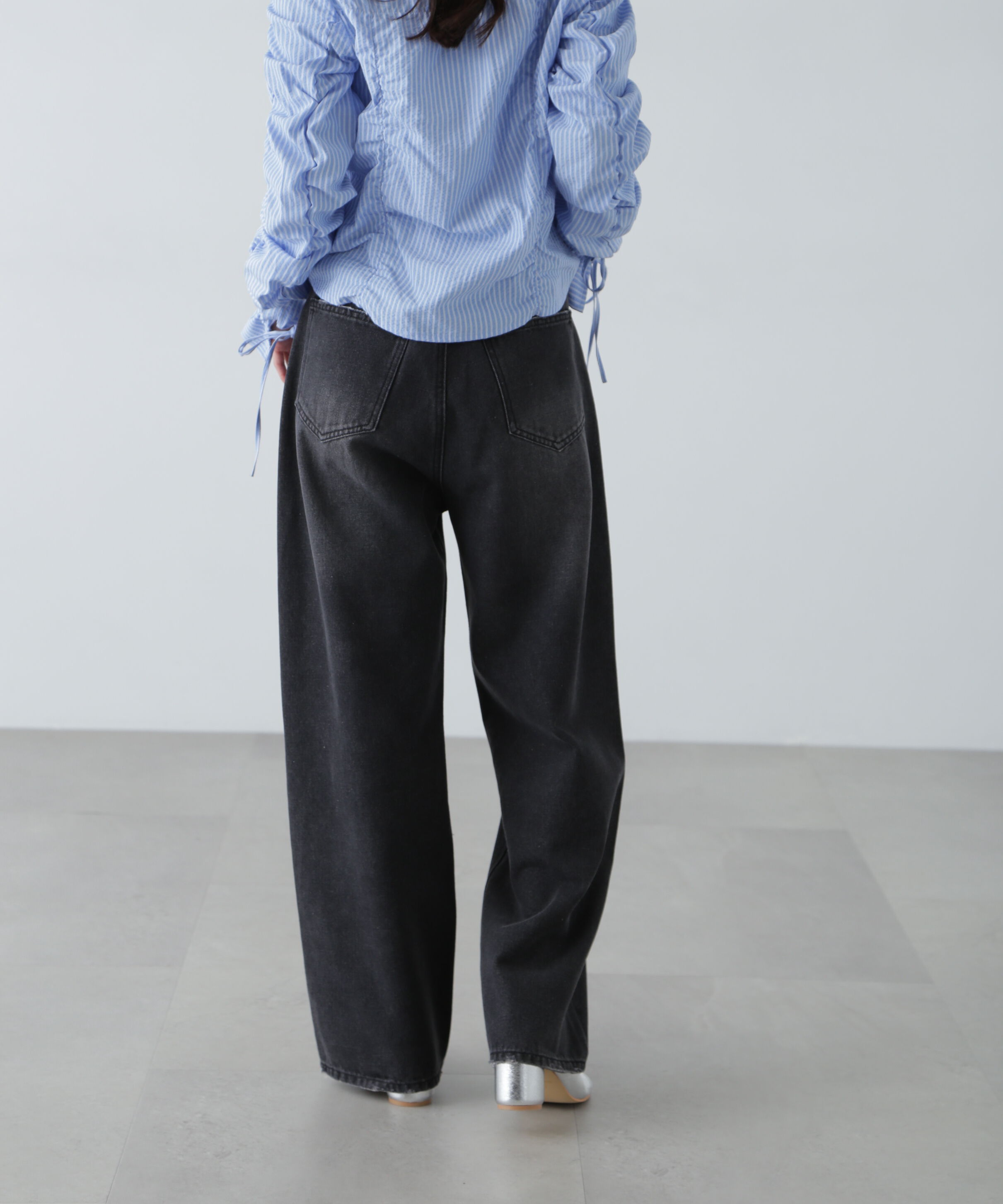  「ヨークレイヤードワイドデニムパンツ」|その他|