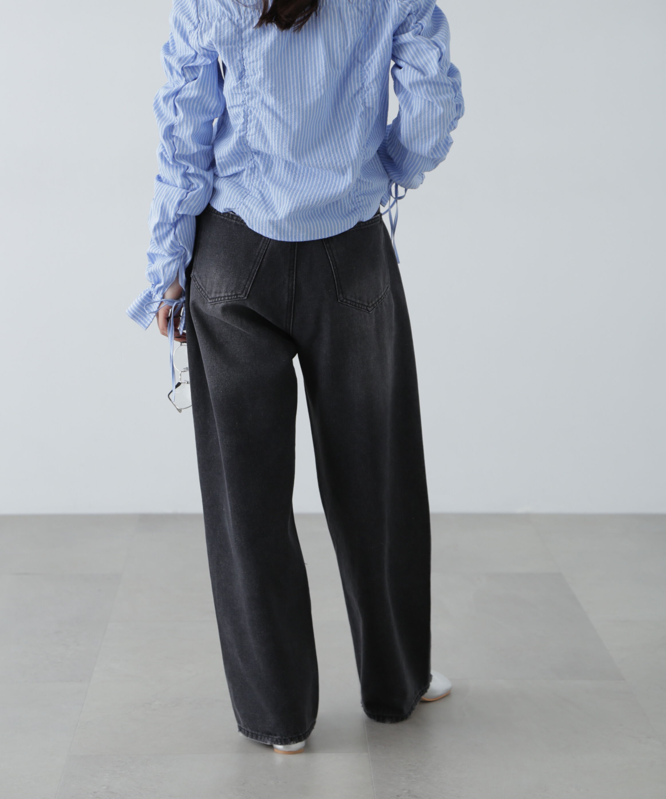  「ヨークレイヤードワイドデニムパンツ」|その他|