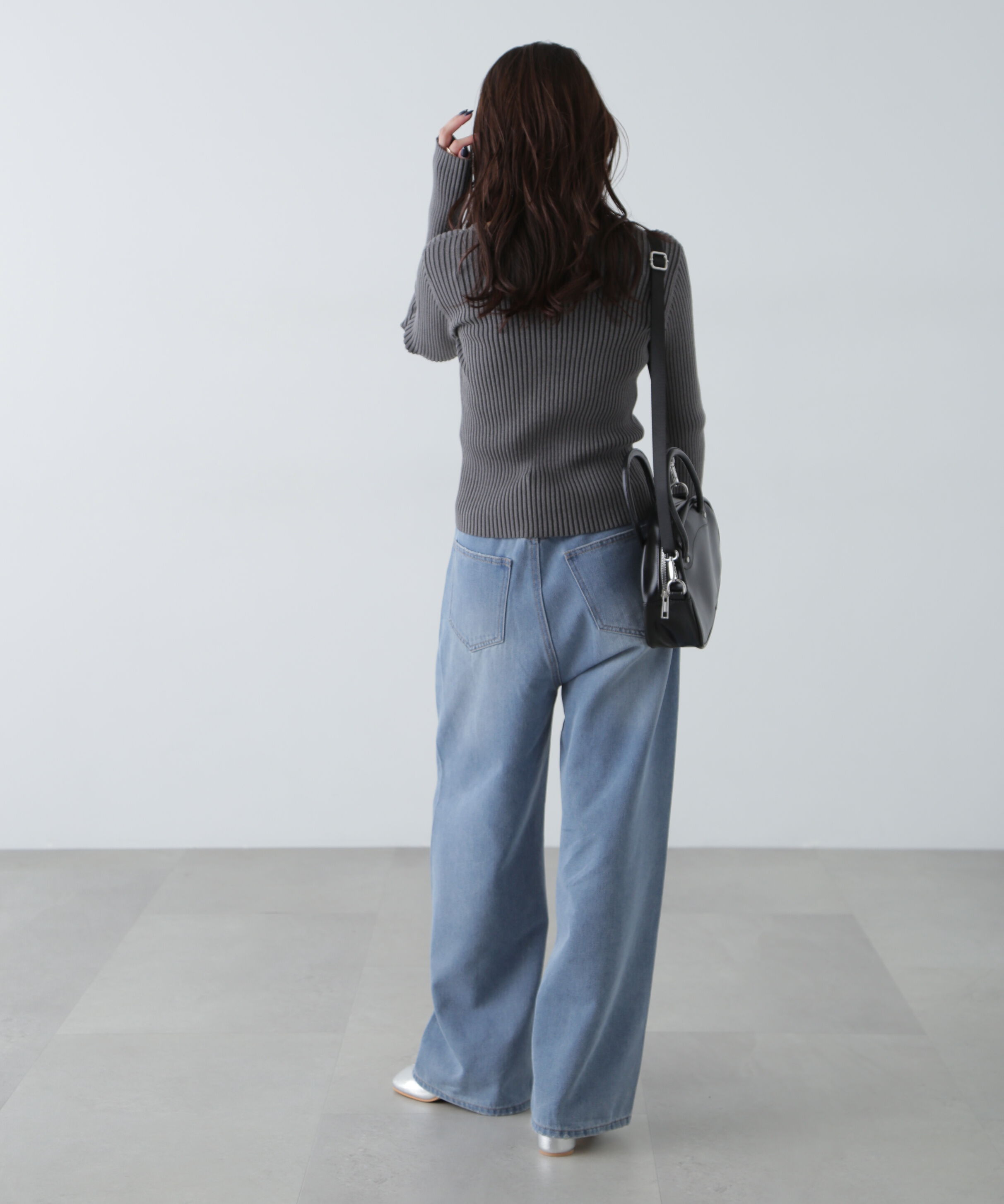  「ヨークレイヤードワイドデニムパンツ」|その他|