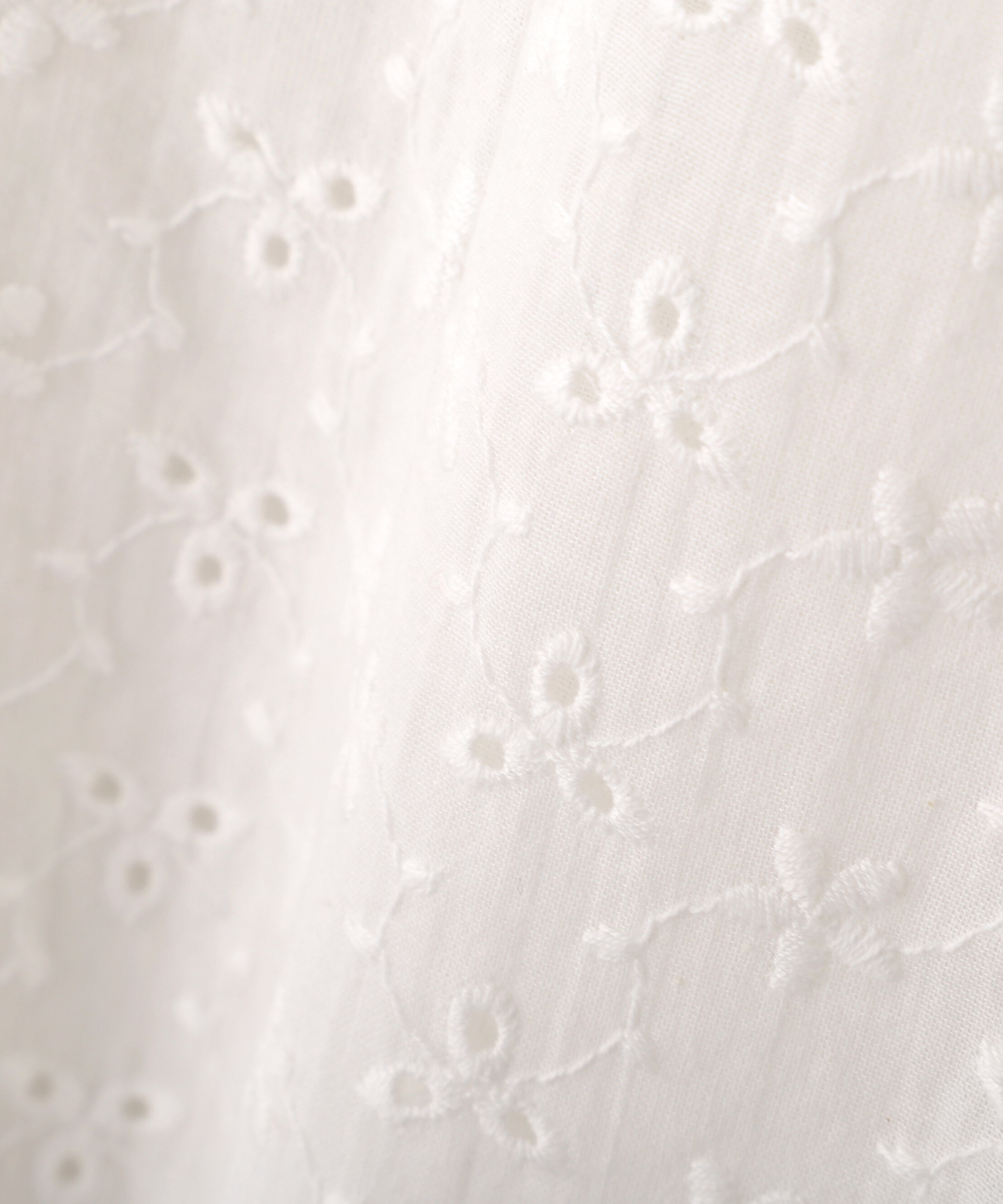  「バックリボン前開きパフスリーブレースチュニックブラウス」|Tシャツ・カットソー|