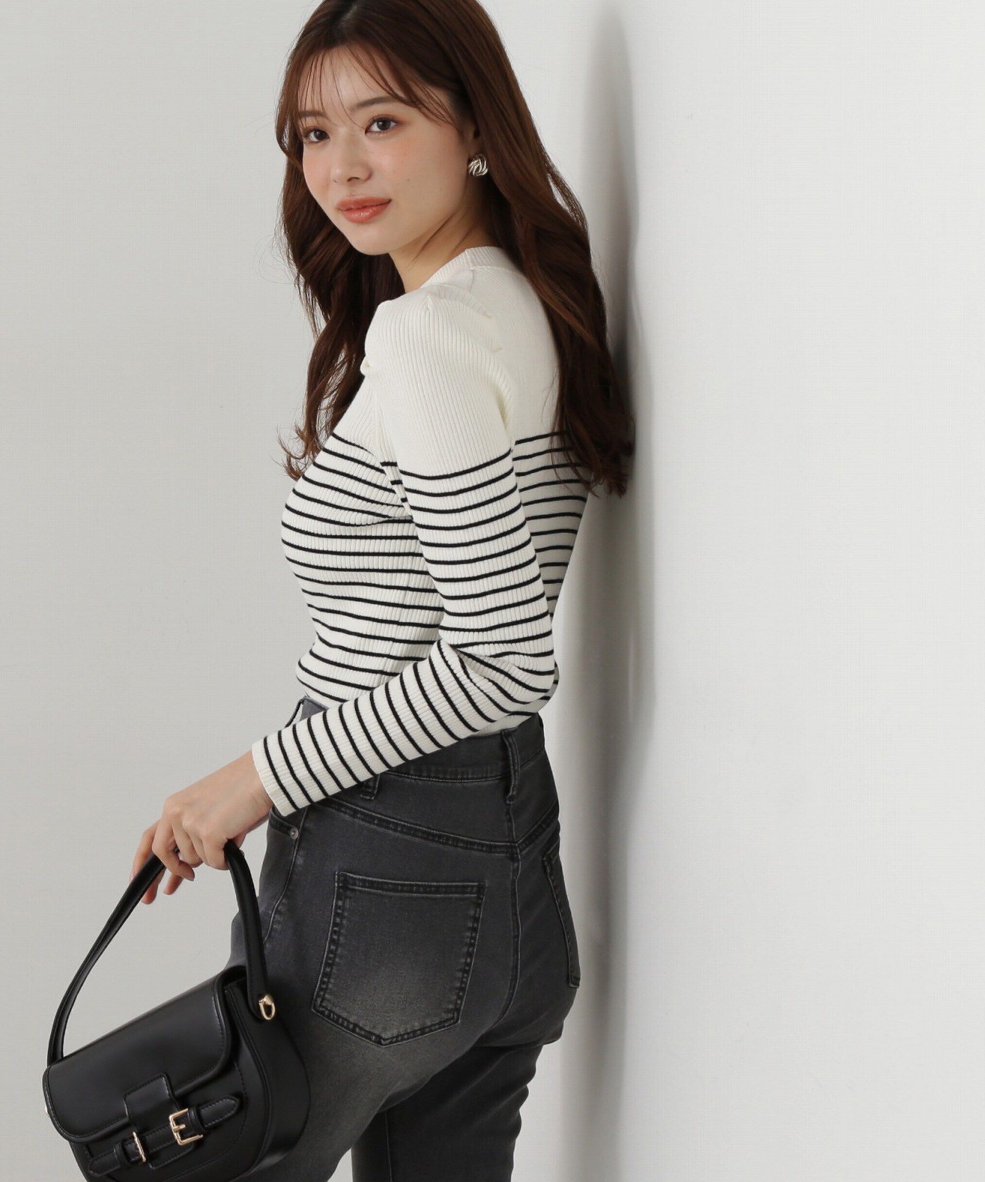 PROPORTION BODY DRESSING「パワーショルダーニット」|ニット・セーター|