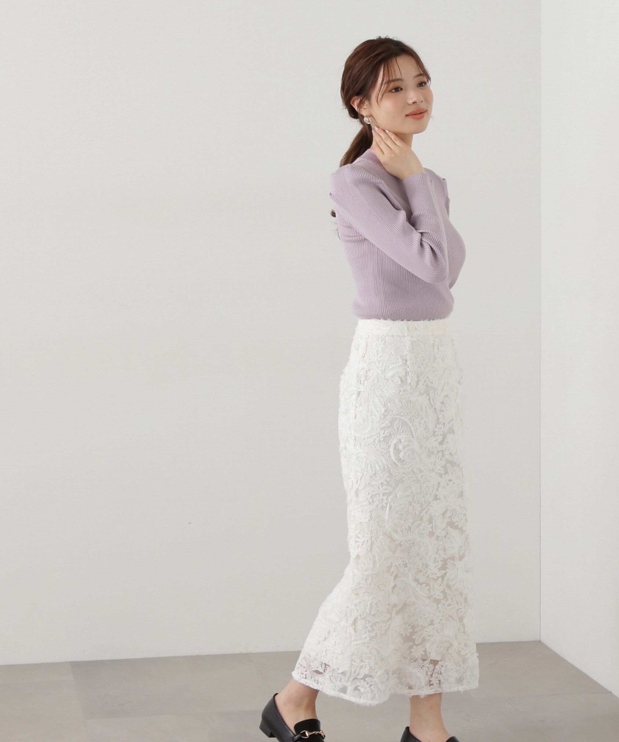 PROPORTION BODY DRESSING「パワーショルダーニット」|ニット・セーター|