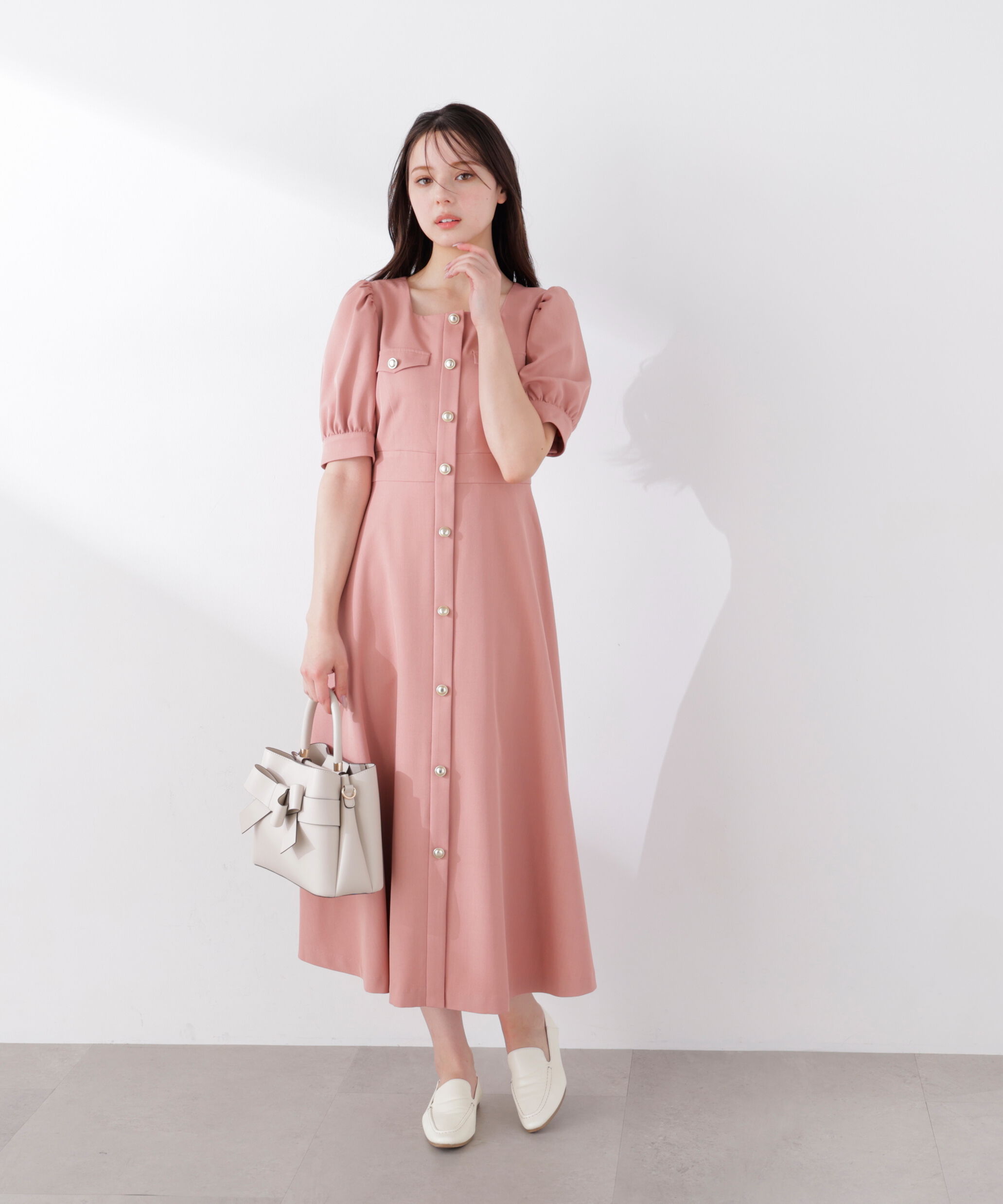 PROPORTION BODY DRESSING「フロント釦ワンピース　26SS」|ワンピース|