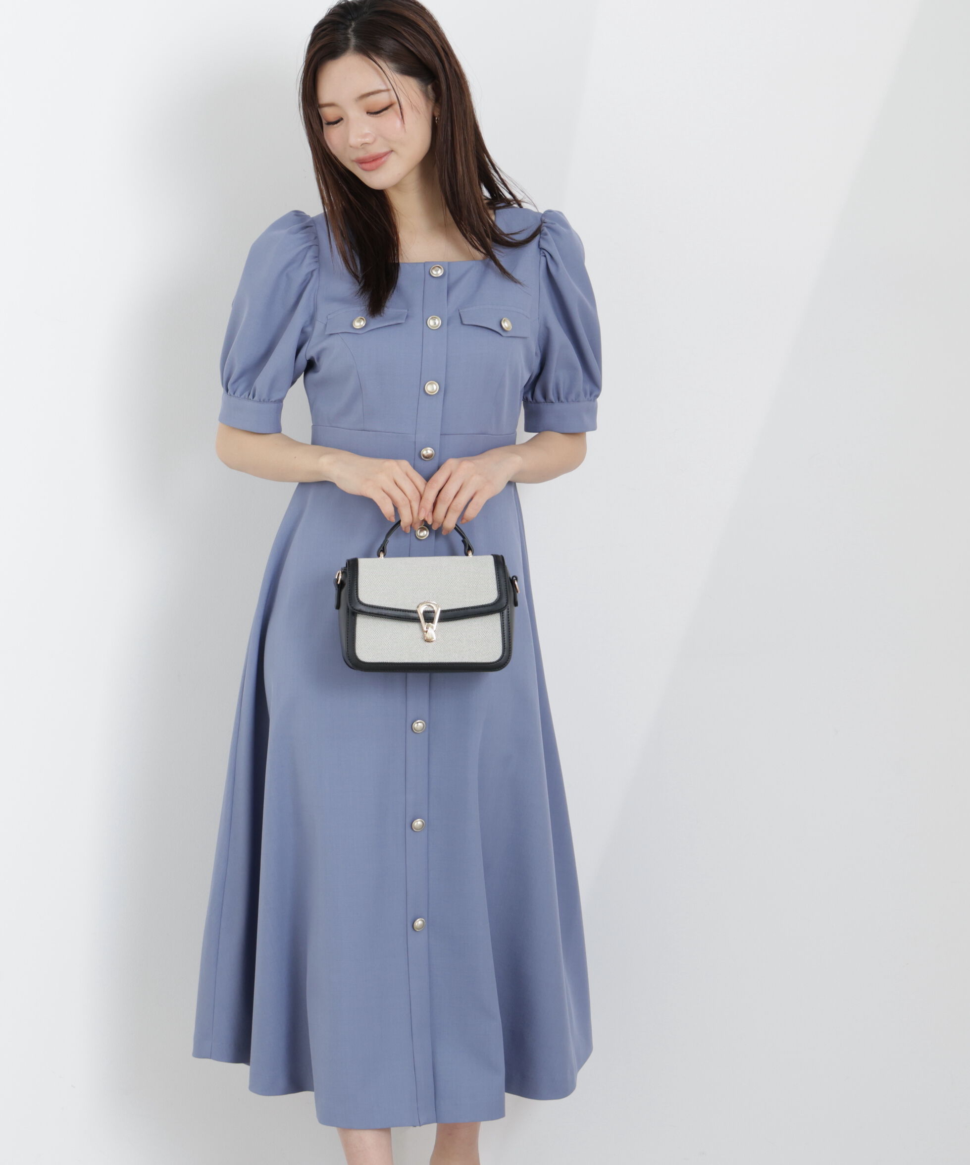 PROPORTION BODY DRESSING「フロント釦ワンピース　26SS」|ワンピース|