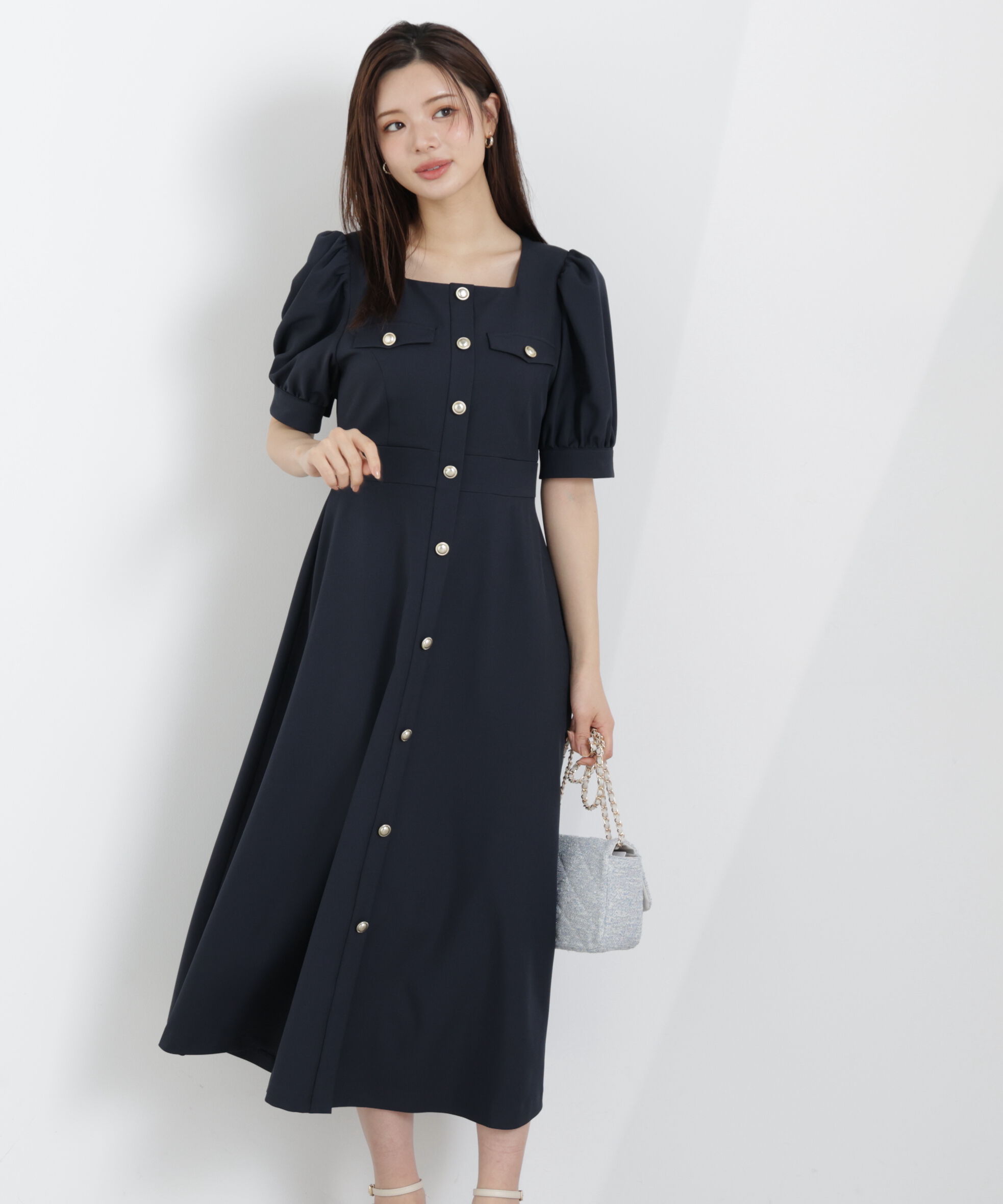 PROPORTION BODY DRESSING「フロント釦ワンピース　26SS」|ワンピース|