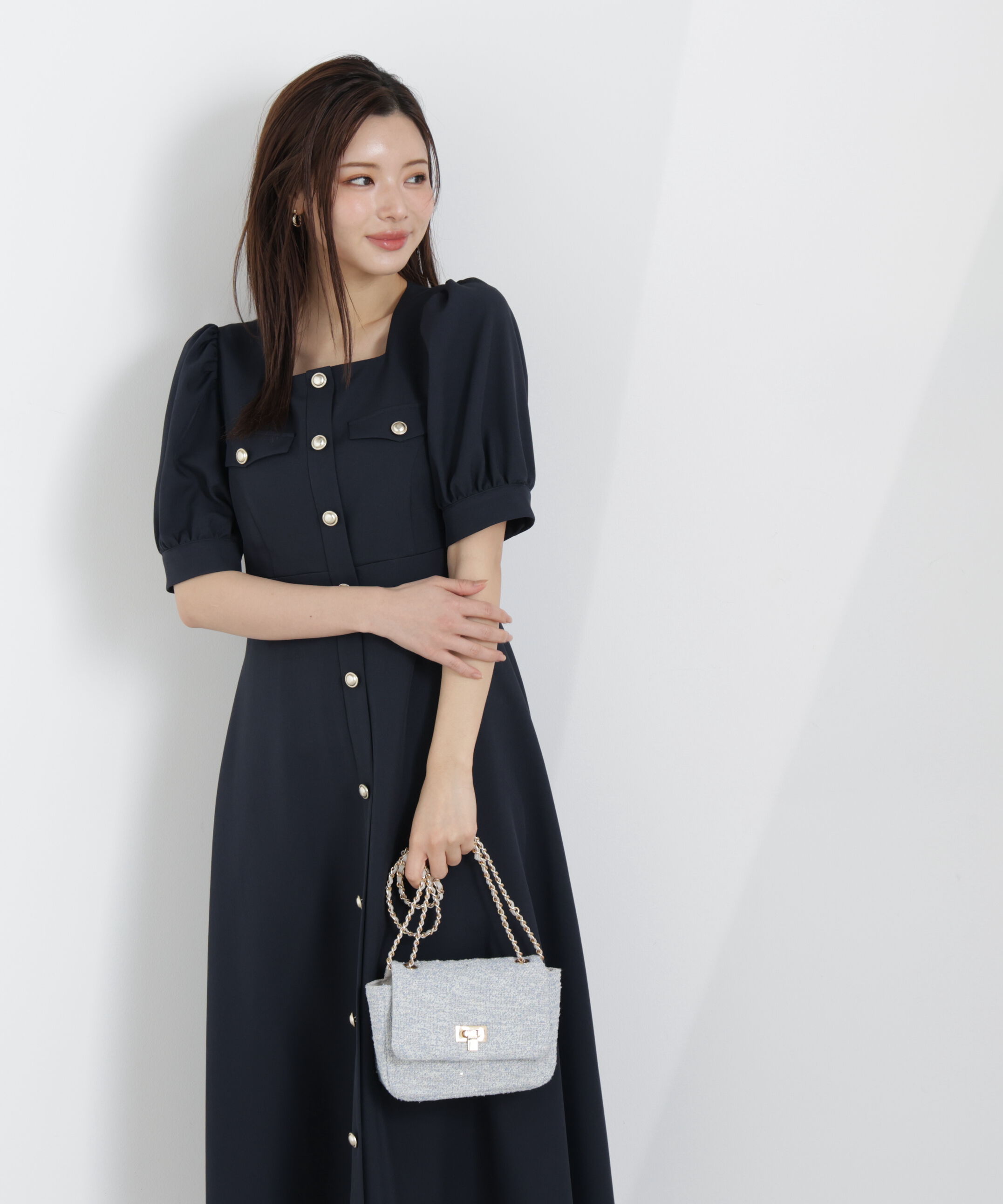 PROPORTION BODY DRESSING「フロント釦ワンピース　26SS」|ワンピース|