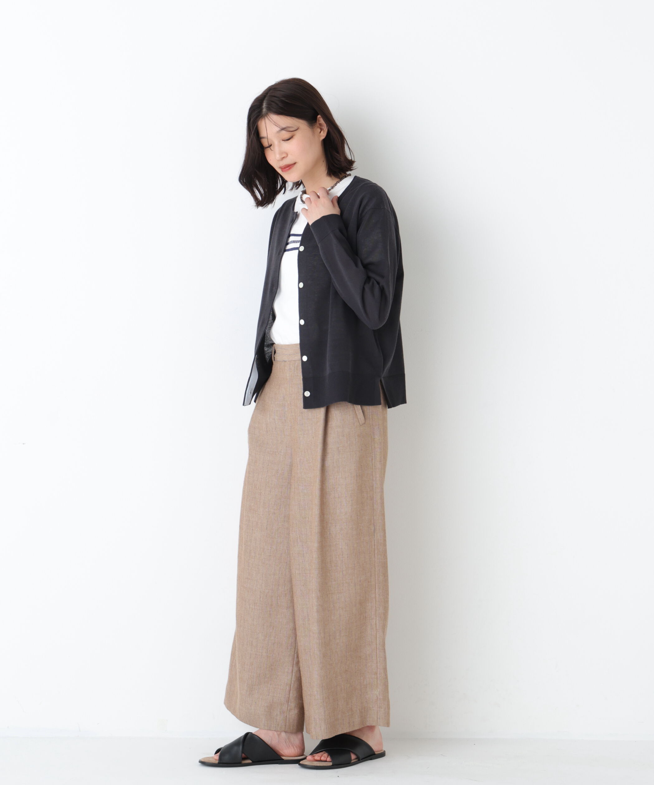  「◆クルーネックニットカーディガン」|ニット・セーター|