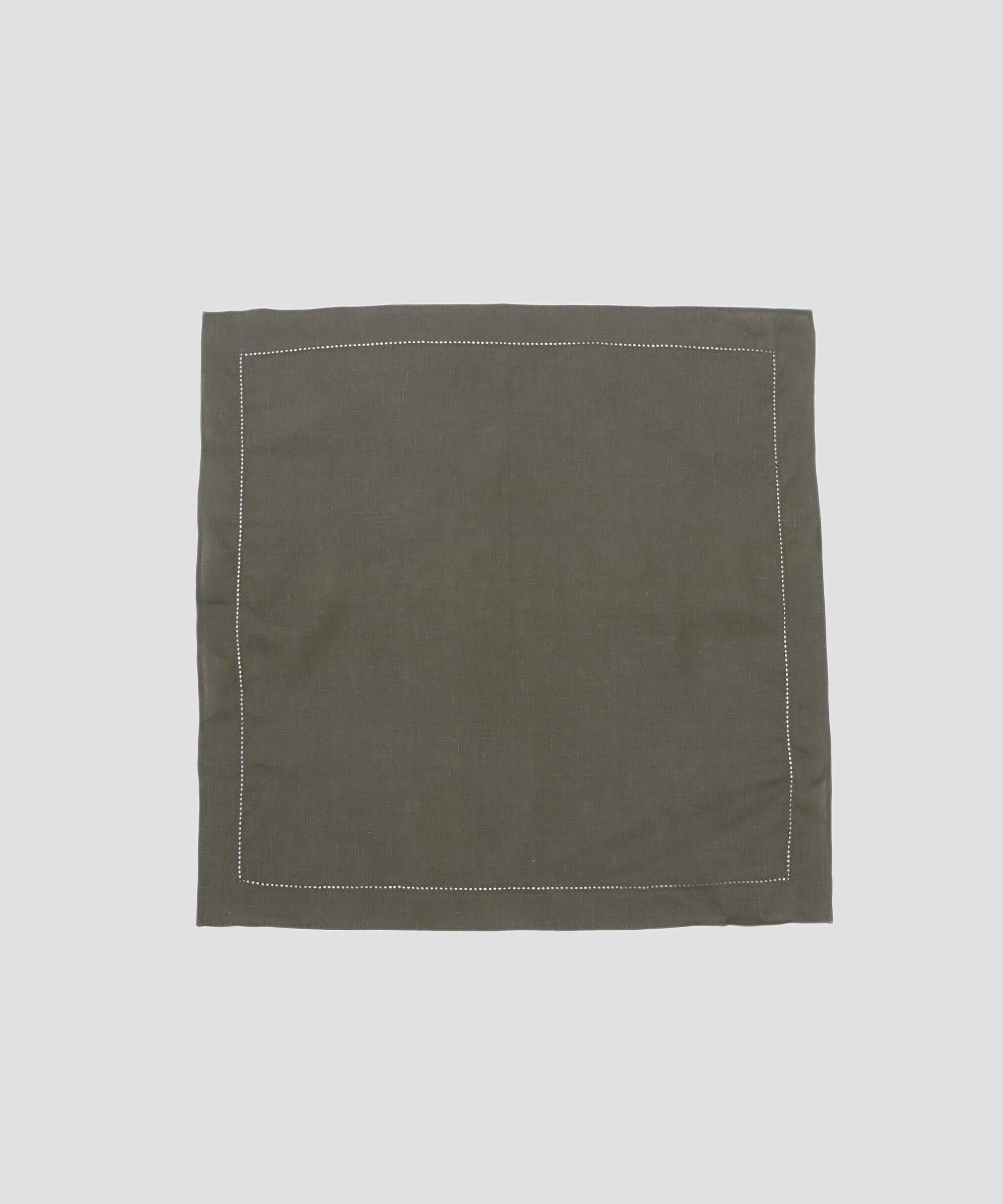 MARGARET HOWELL「LINEN HANKY」|ハンカチ|OLIVE1