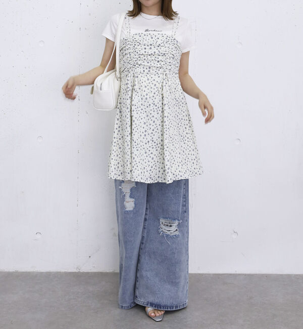 archives「花柄ドロストミニキャミＯＰ」|ワンピース|