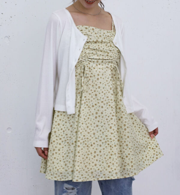 archives「花柄ドロストミニキャミＯＰ」|ワンピース|