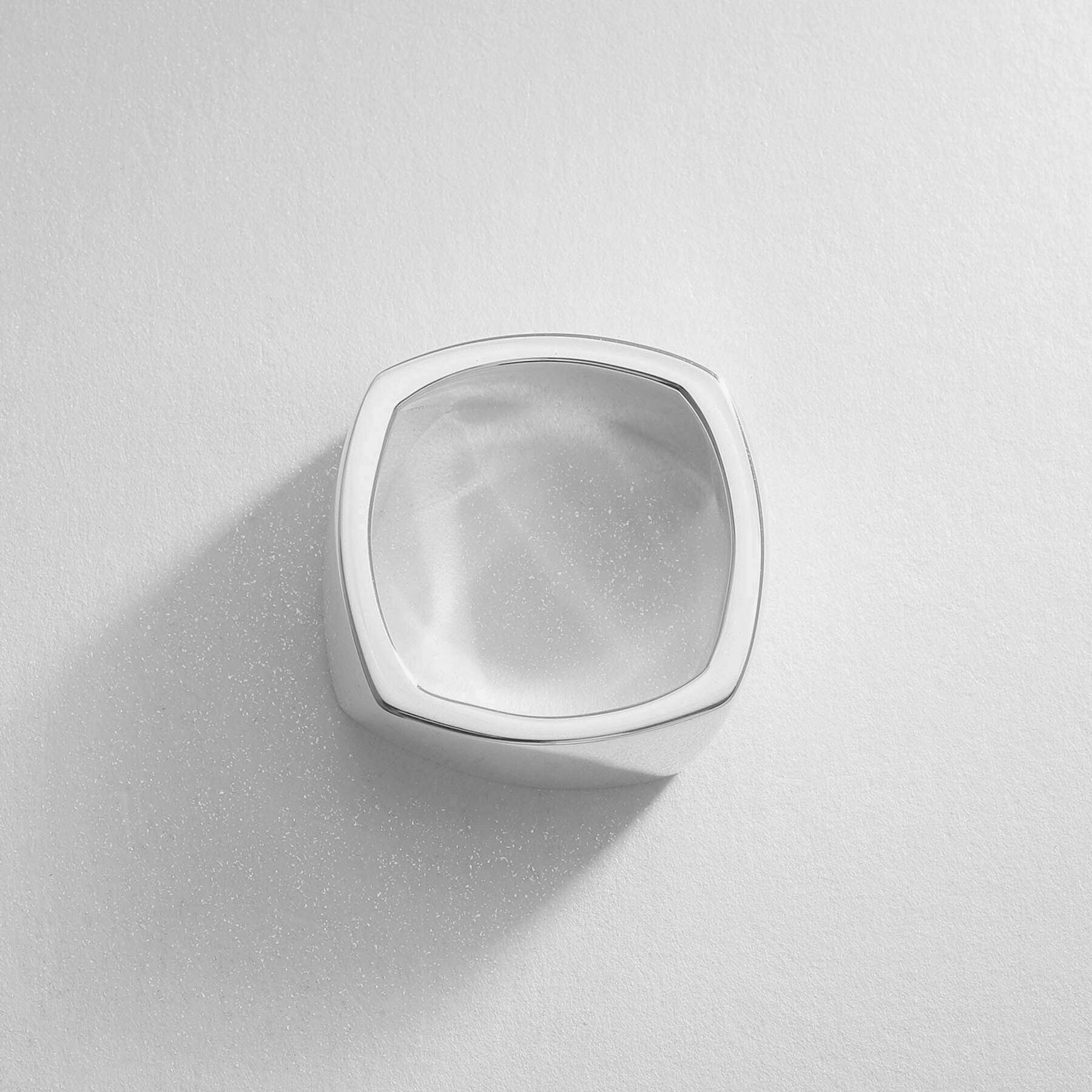 COCOSHNIK ONKITSCH「シルバー ツイストスクエア リングL」|リング|