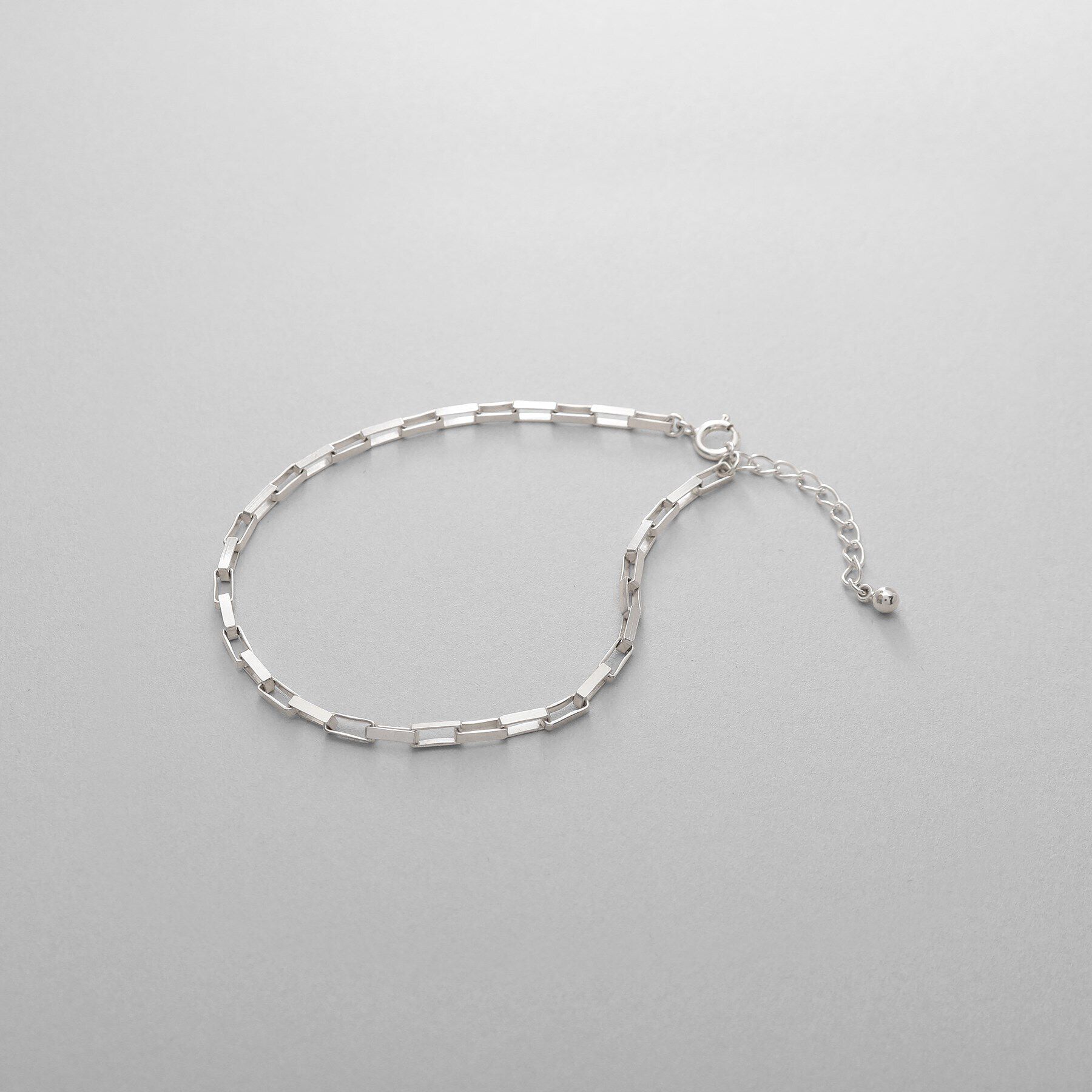 COCOSHNIK ONKITSCH「シルバー デザインチェーン ボックスブレスレットM」|ブレスレット・バングル|シルバー(600)