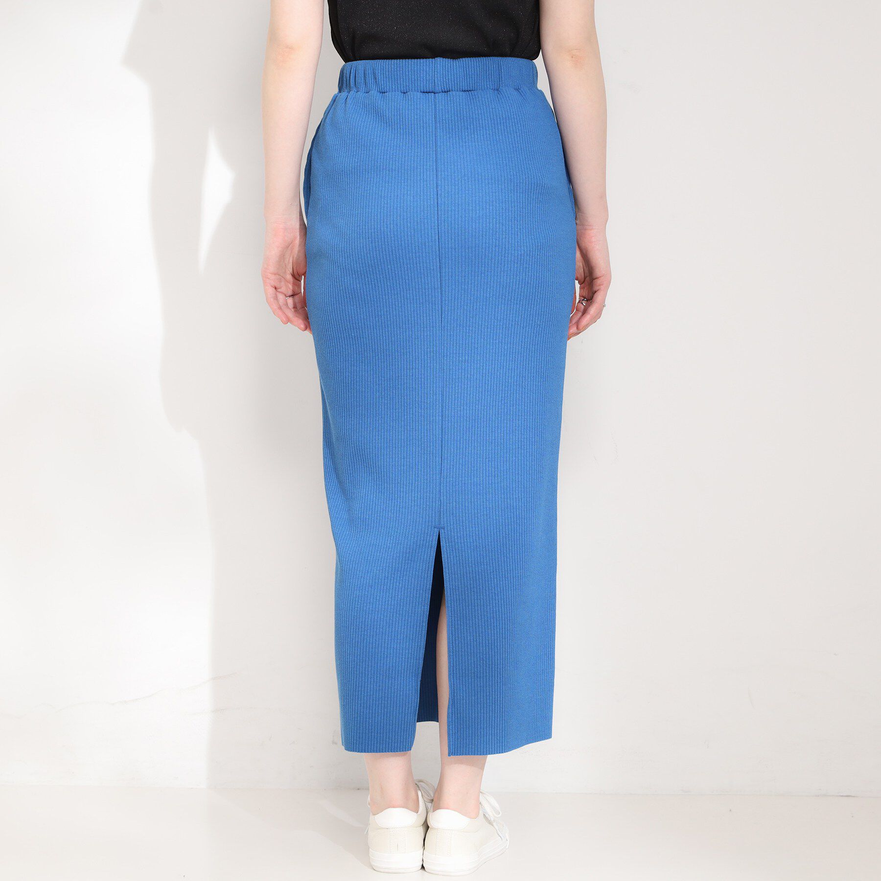 SHOO･LA･RUE「【セルフカット可能/洗濯機可/S-LL】テレコナロースカート」|スカート|