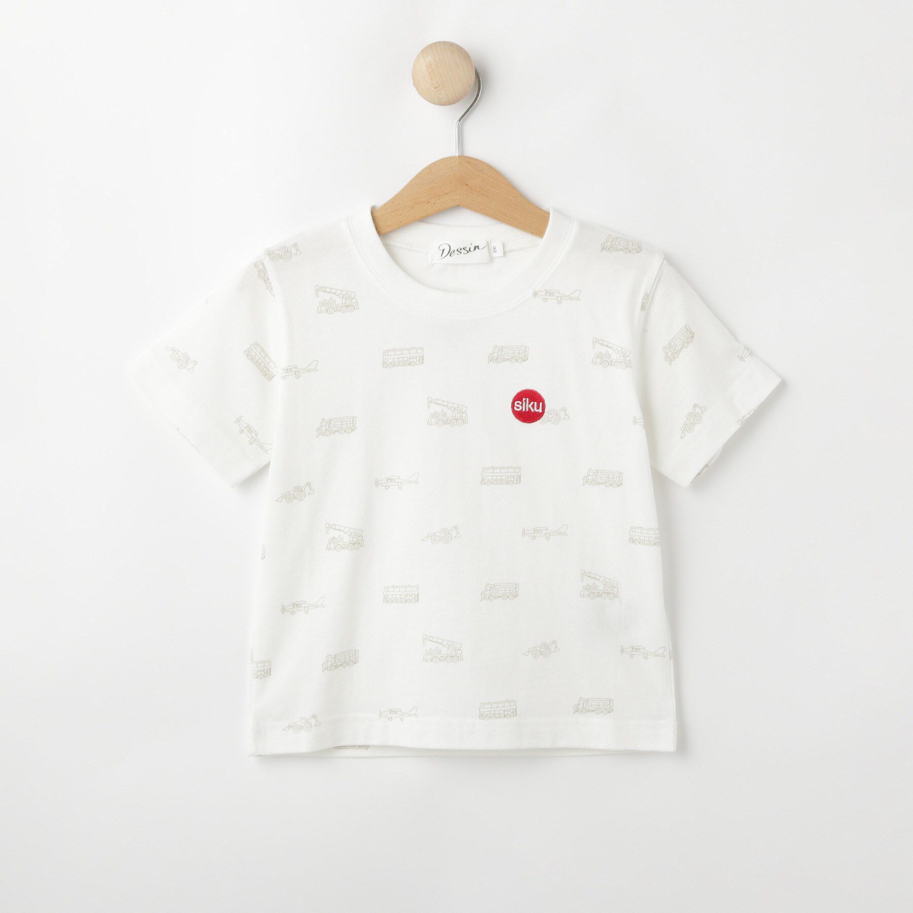 Dessin「siku(ジク) コラボ 総柄Tシャツ」|Tシャツ・カットソー|ホワイト(001)