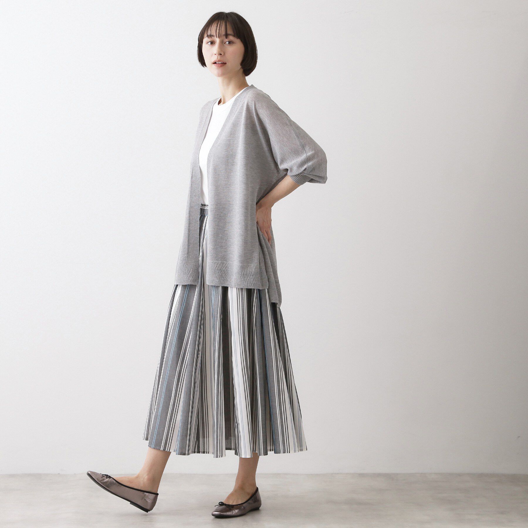 Dessin「【ウエストゴム/洗える】映えチェック柄スカート」|スカート|