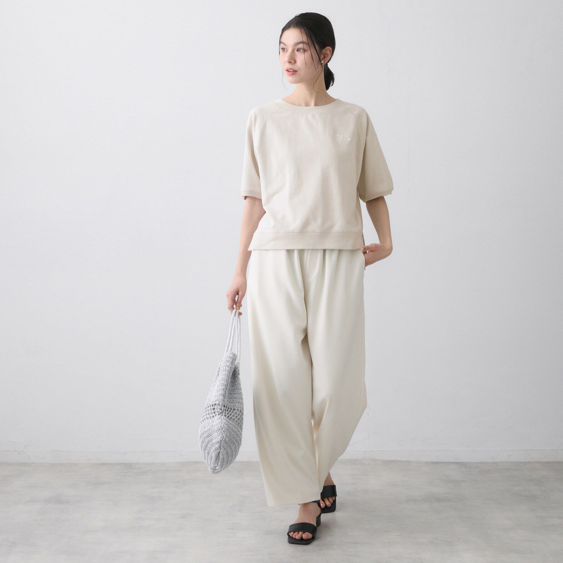 Dessin「【洗える】ミニ裏毛刺繍ロゴプルオーバー」|Tシャツ・カットソー|