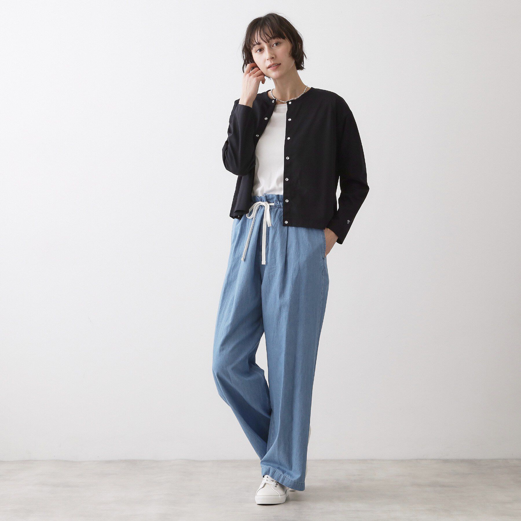 Dessin「【洗える】スナップボタンカーディガン」|カーディガン|